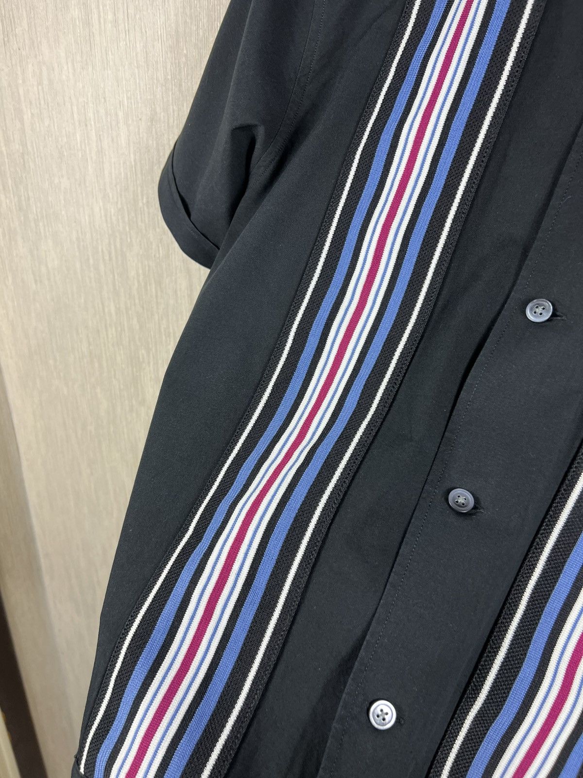 Stussy Stussy striped knit panel bowling shirt button up streetwear Size US S / EU 44-46 / 1 - 10 Thumbnail