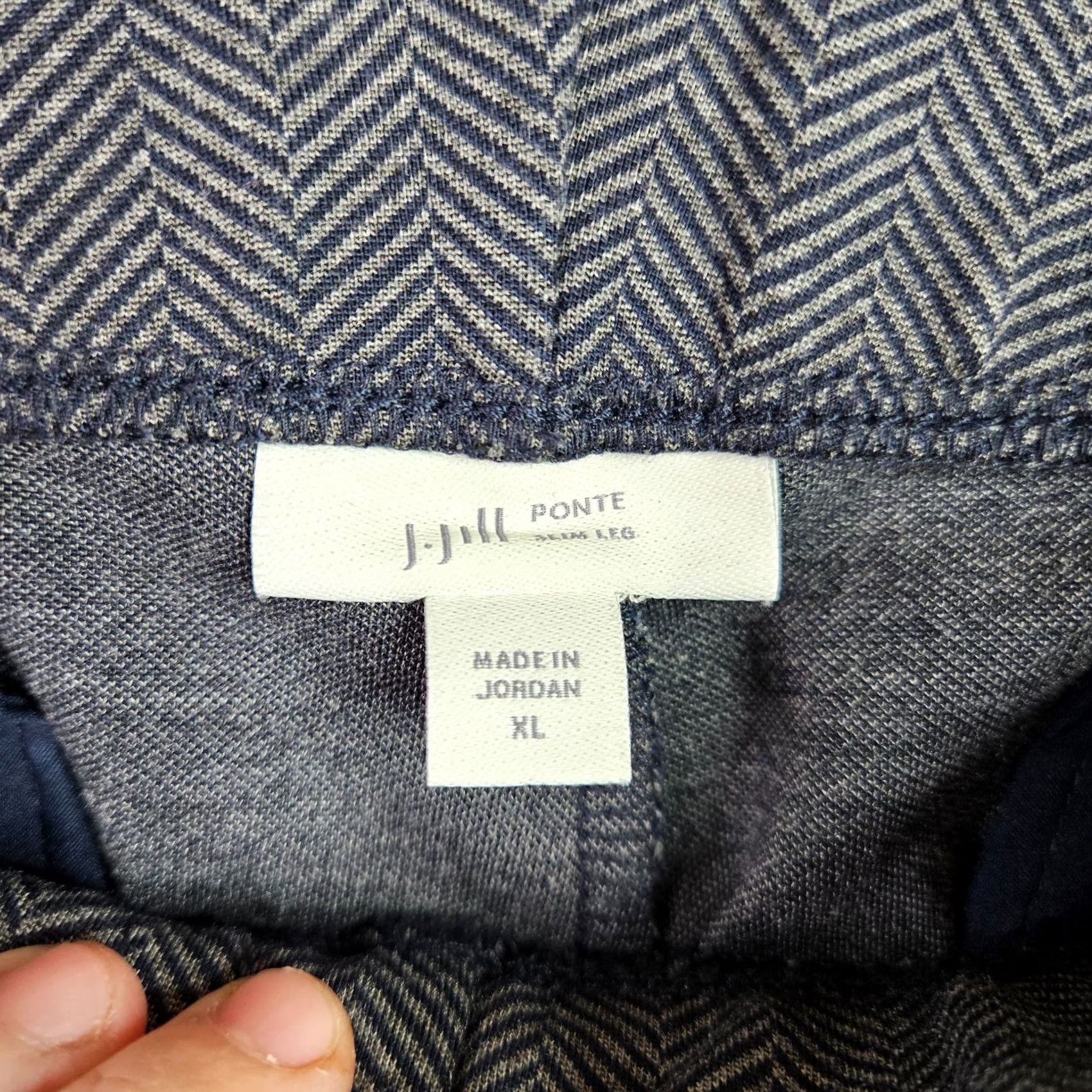 J. Jill J Jill Ponte Knit Pants Women XL Gray Pull On Stretch Career Casual Pants Size 40" / US 18 - 3 Thumbnail