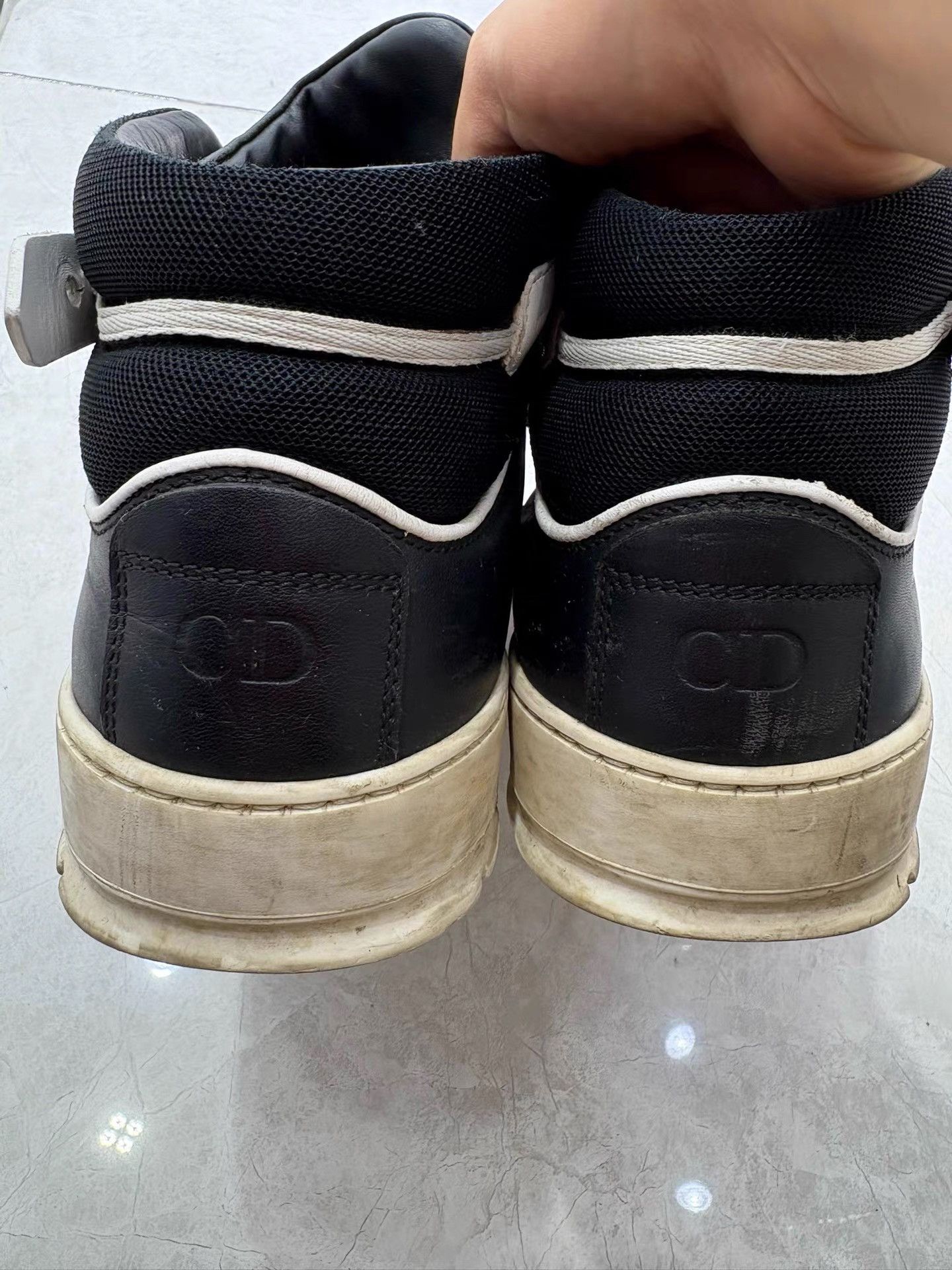 Dior Dior Men's Black Leather High-top Casual Shoes K29 Size US 9 / EU 42 - 2 Thumbnail
