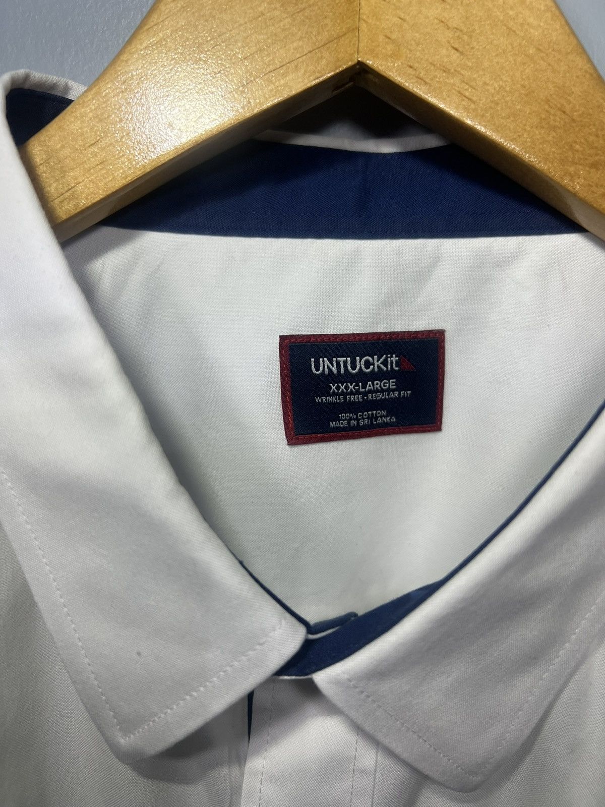 UNTUCKit UNTUCKit Shirt 3XL White Wrinkle Free Flip Cuff Las Cases Size US XXL / EU 58 / 5 - 3 Thumbnail