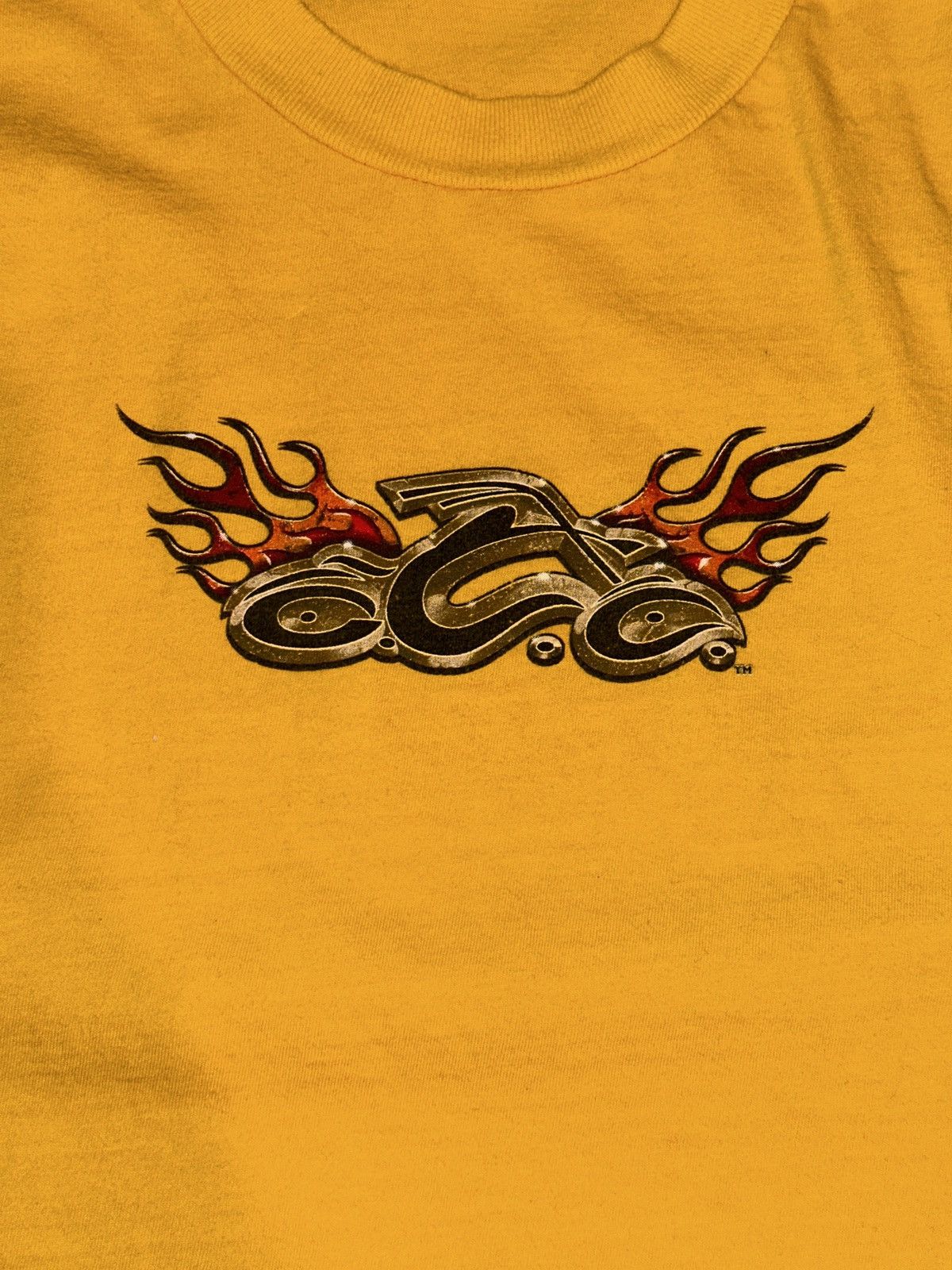 Vintage VTG Y2K 2000s OCC Orange County Choppers Yellow Tee 2XL Size US XXL / EU 58 / 5 - 9 Thumbnail