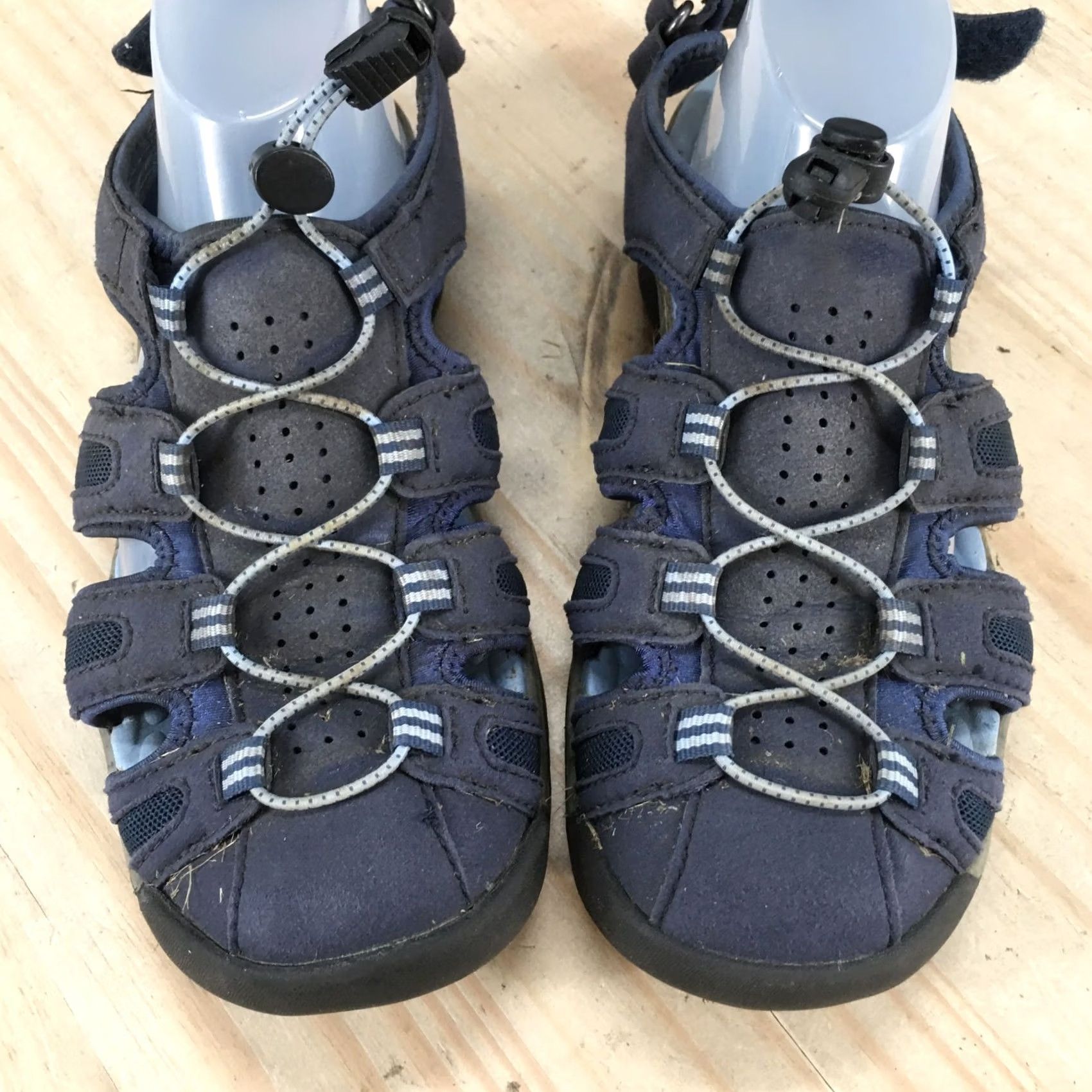 Clarks Clarks Sandals Womens 6.5 M Tuvia Maddee Fisherman Hiking Flats Blue Closed Toe Shoes Size US 7 / IT 37 - 7 Thumbnail