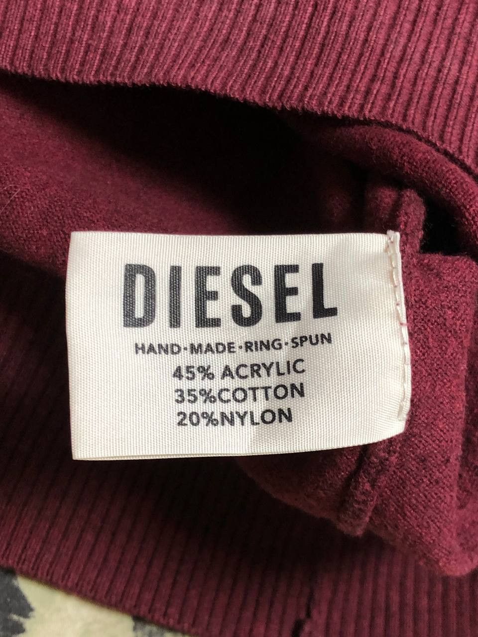 Diesel Vintage Diesel Y2K Logo Streetwear Sweater Size L Size US L / EU 52-54 / 3 - 3 Thumbnail
