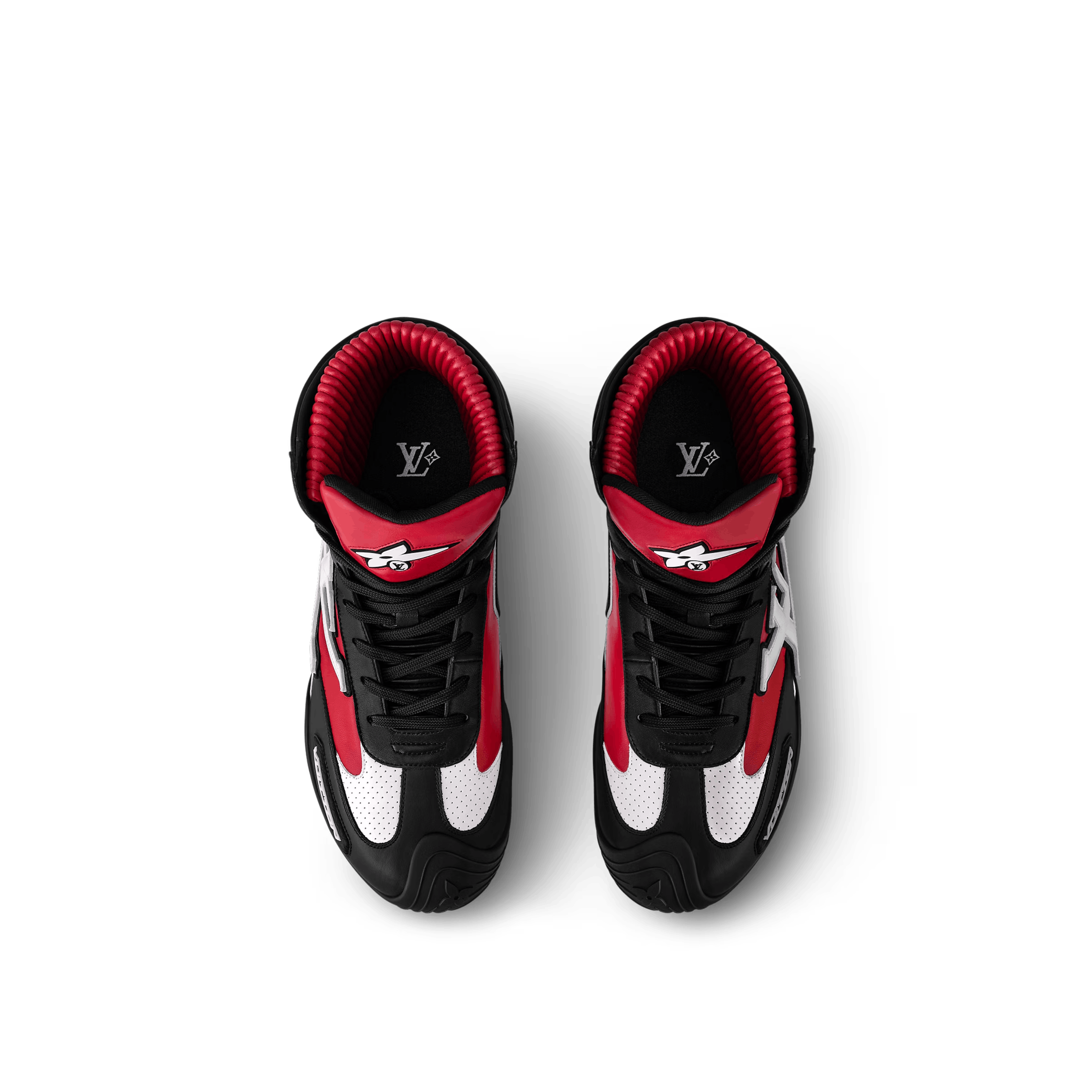 Louis Vuitton LV Footprint Racing High Top Trainers Size US 6.5 / EU 39-40 - 4 Thumbnail