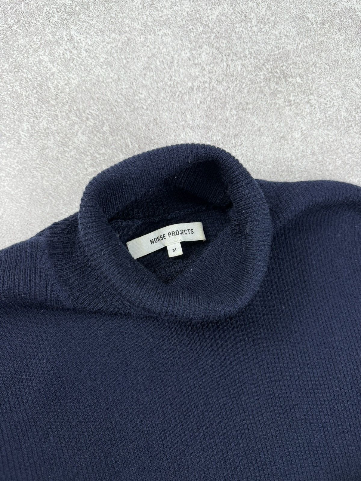 Norse Projects Norse Projects Siri Roll Merino Jumper Blue Size M Size M / US 6-8 / IT 42-44 - 5 Thumbnail