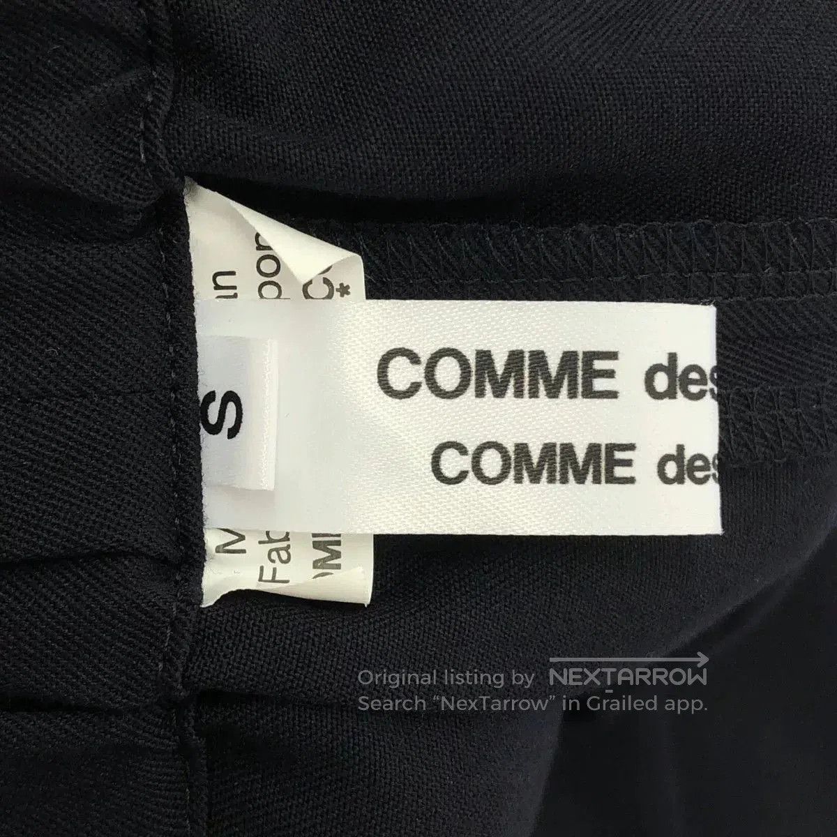 Comme des Garcons Comme des Garcons Navy Wool Trousers. Size US 28 / EU 44 - 5 Thumbnail