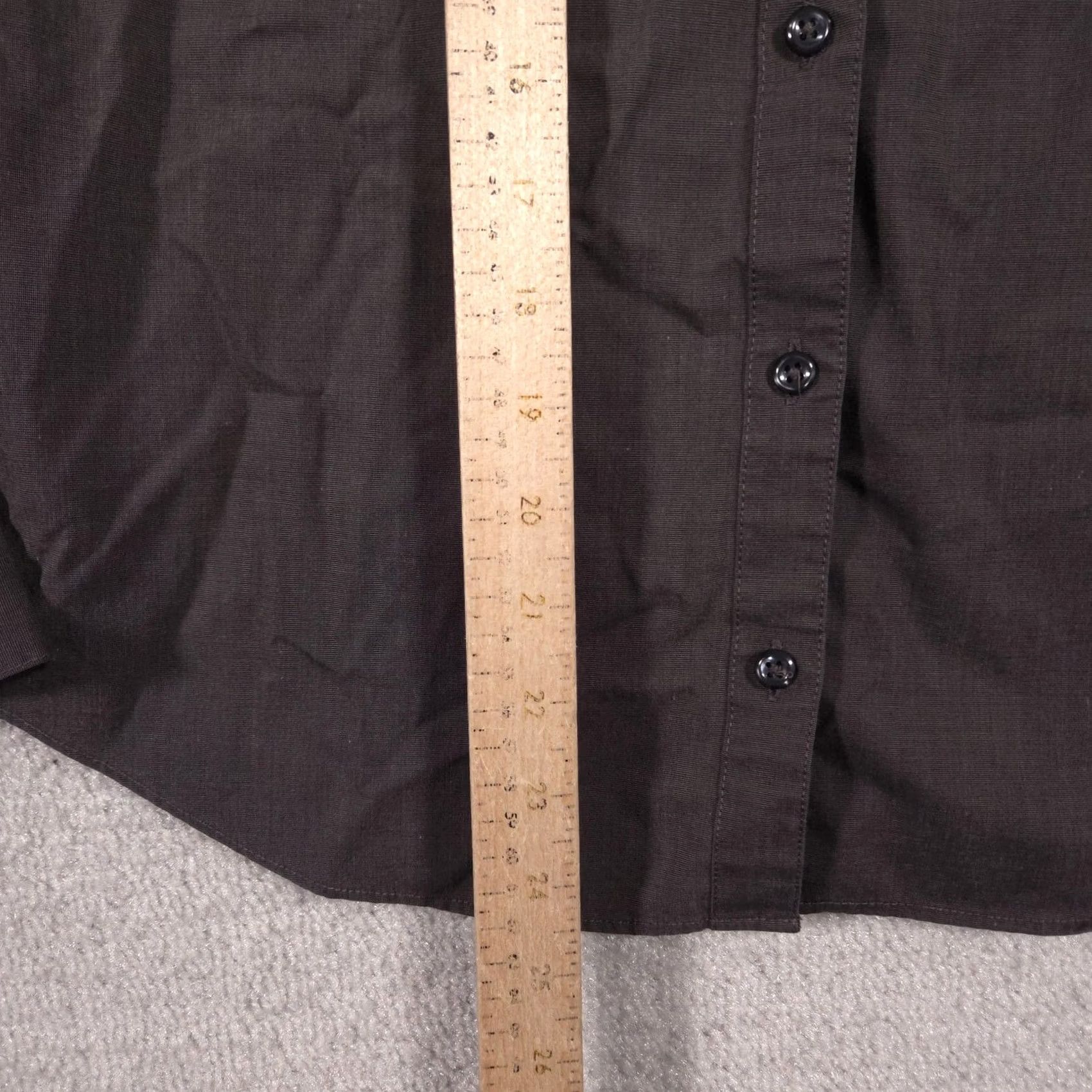Eddie Bauer Eddie Bauer Shirt Womens S Gray Button Front Long Sleeve Cotton Top Size S / US 4 / IT 40 - 7 Thumbnail