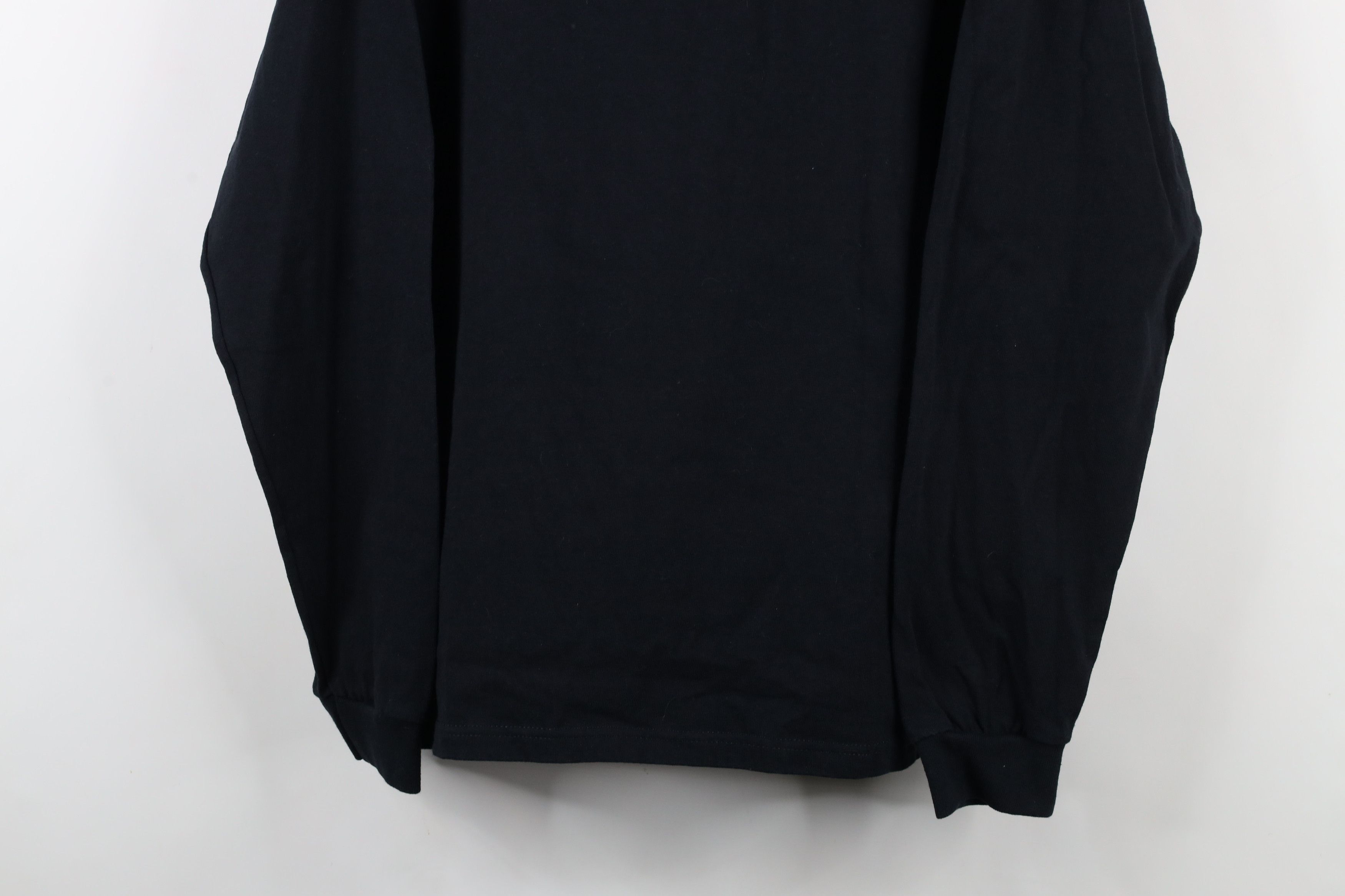 Vintage Vintage 90s Streetwear Mock Neck Long Sleeve T-Shirt Black Size US L / EU 52-54 / 3 - 3 Thumbnail