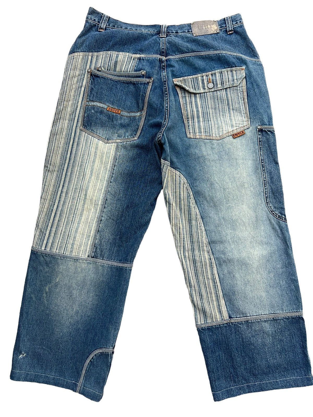 JNCO Enyce Y2K Multipocket Wide Baggy Denim Jeans 37 Size US 37 - 4 Thumbnail