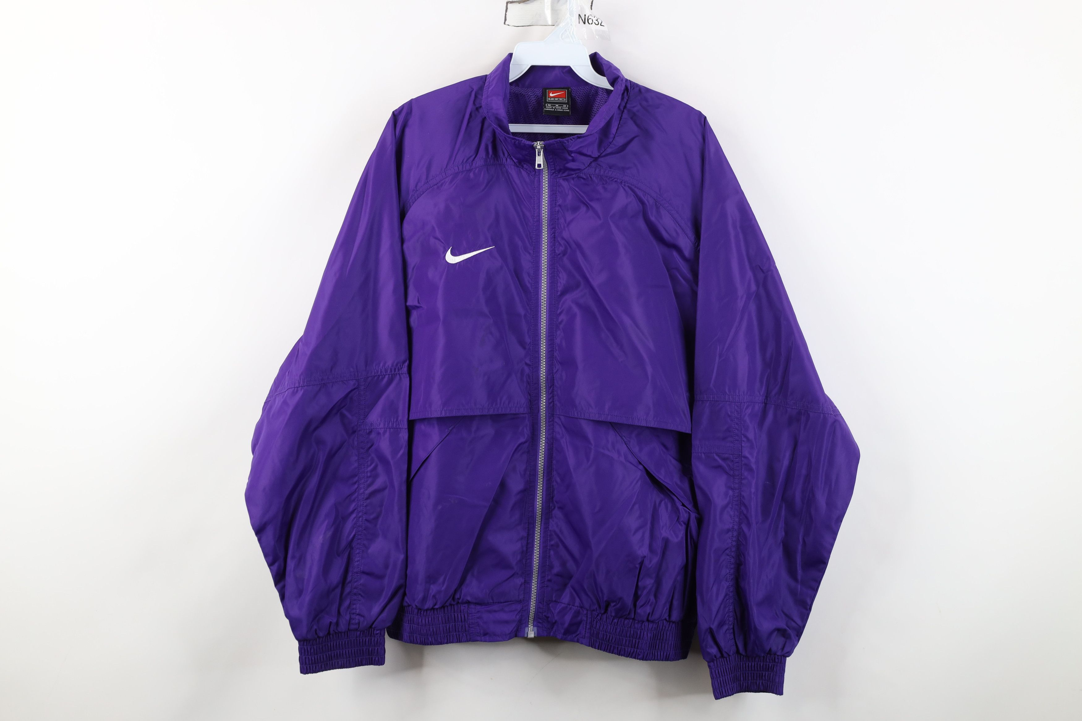 Nike Vintage Nike Scott Mini Swoosh Windbreaker Jacket Purple Size US M / EU 48-50 / 2 - 1 Thumbnail
