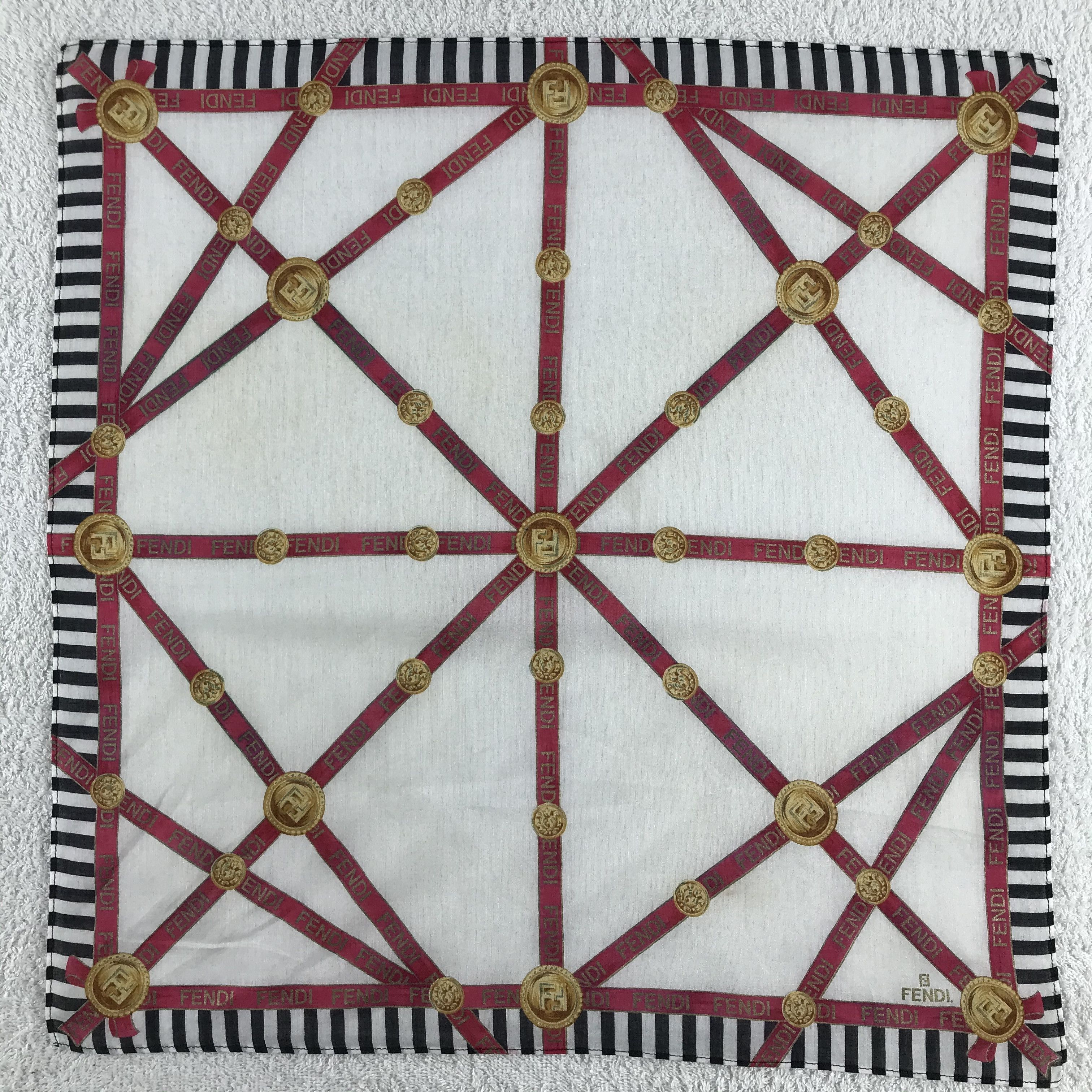 Vintage Vintage Fendi Bandana / Handkerchief / Neckerchief - S336 Size ONE SIZE - 1 Thumbnail