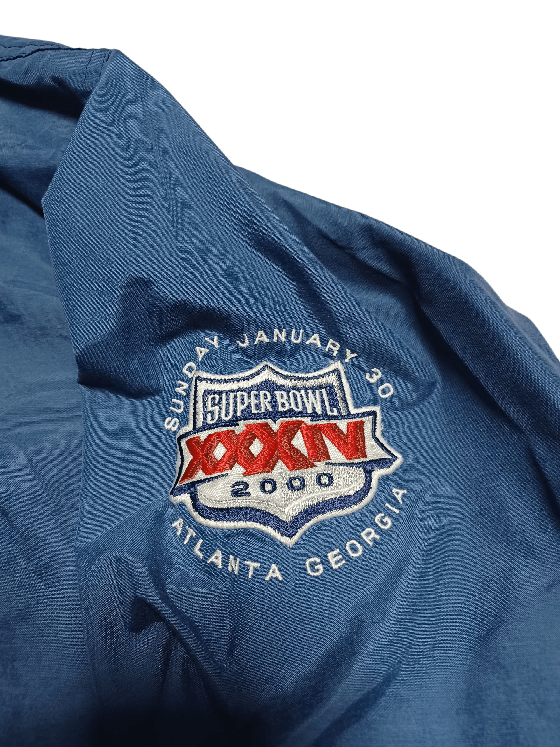 Pro Player SUPER BOWL 2000 VINTAGE NFL PRO PLAYER NYLON SWEATSHIRT Size US XL / EU 56 / 4 - 3 Thumbnail