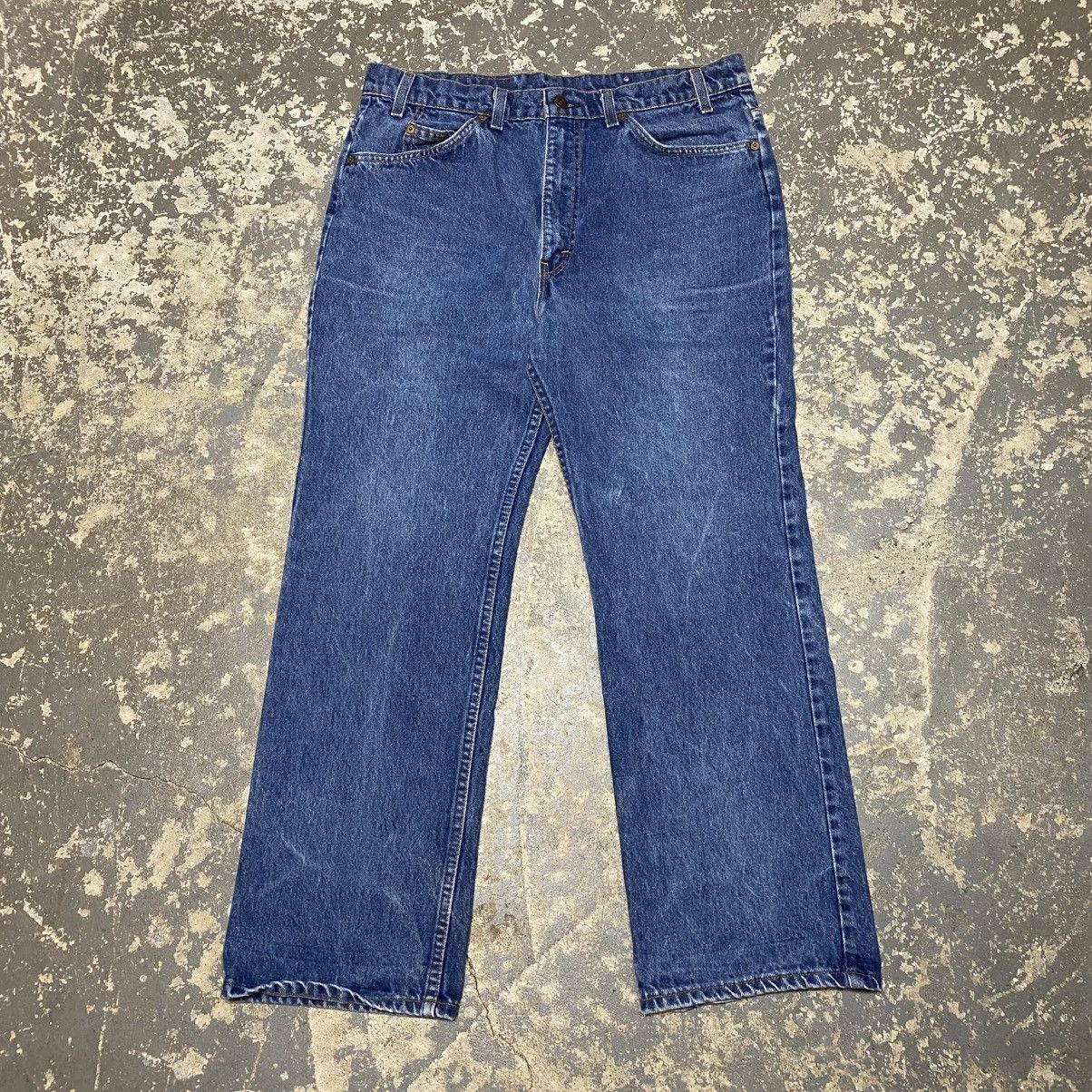 Levi's × Vintage Vintage Levi’s 517 Boot Cut Blue Denim Jeans USA 80s Size US 34 / EU 50 - 6 Thumbnail