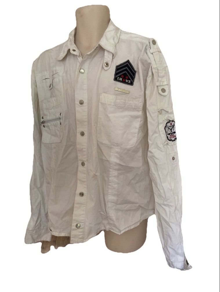 Live Mechanics Super rare 2000s Vintage Live Mechanics White Shirt 3XL/ 3TG Size US XXL / EU 58 / 5 - 2 Thumbnail