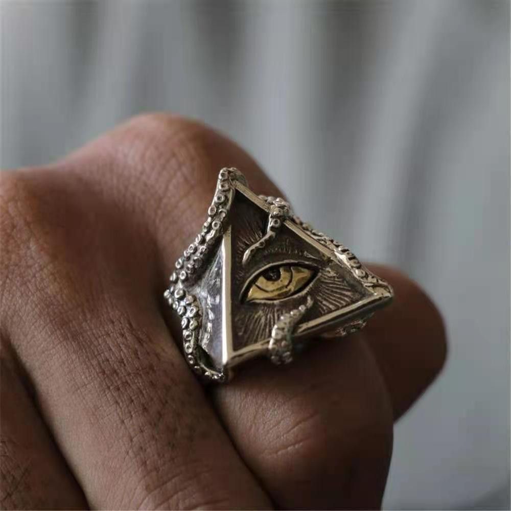 Jewelry All see eye Jewelry Rings Open Size Chrome Ring (Size 7-13) Size ONE SIZE - 5 Thumbnail
