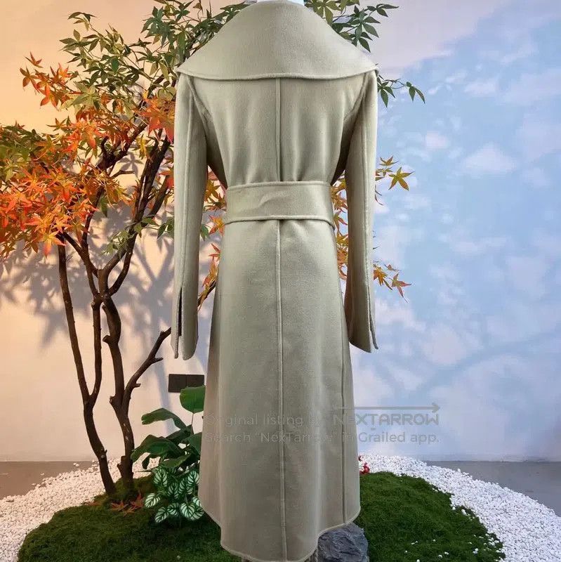 Fendi Fendi Khaki Wool Long Coat for Women . Size XL / US 12-14 / IT 48-50 - 4 Thumbnail