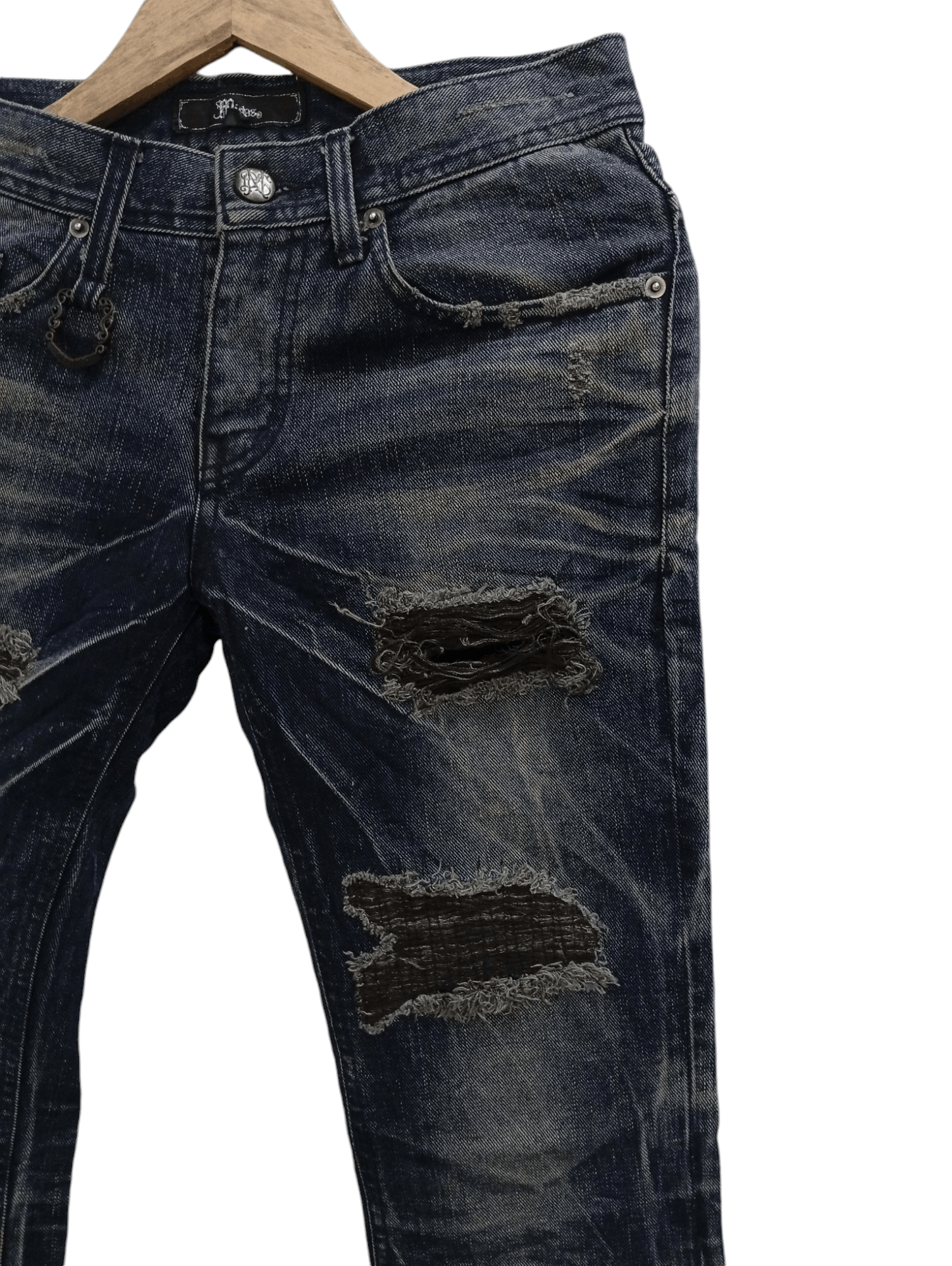 Japanese Brand × Vintage 🔥🔥Midas Patchwork Distressed Jeans Denim Size US 30 / EU 46 - 9 Thumbnail