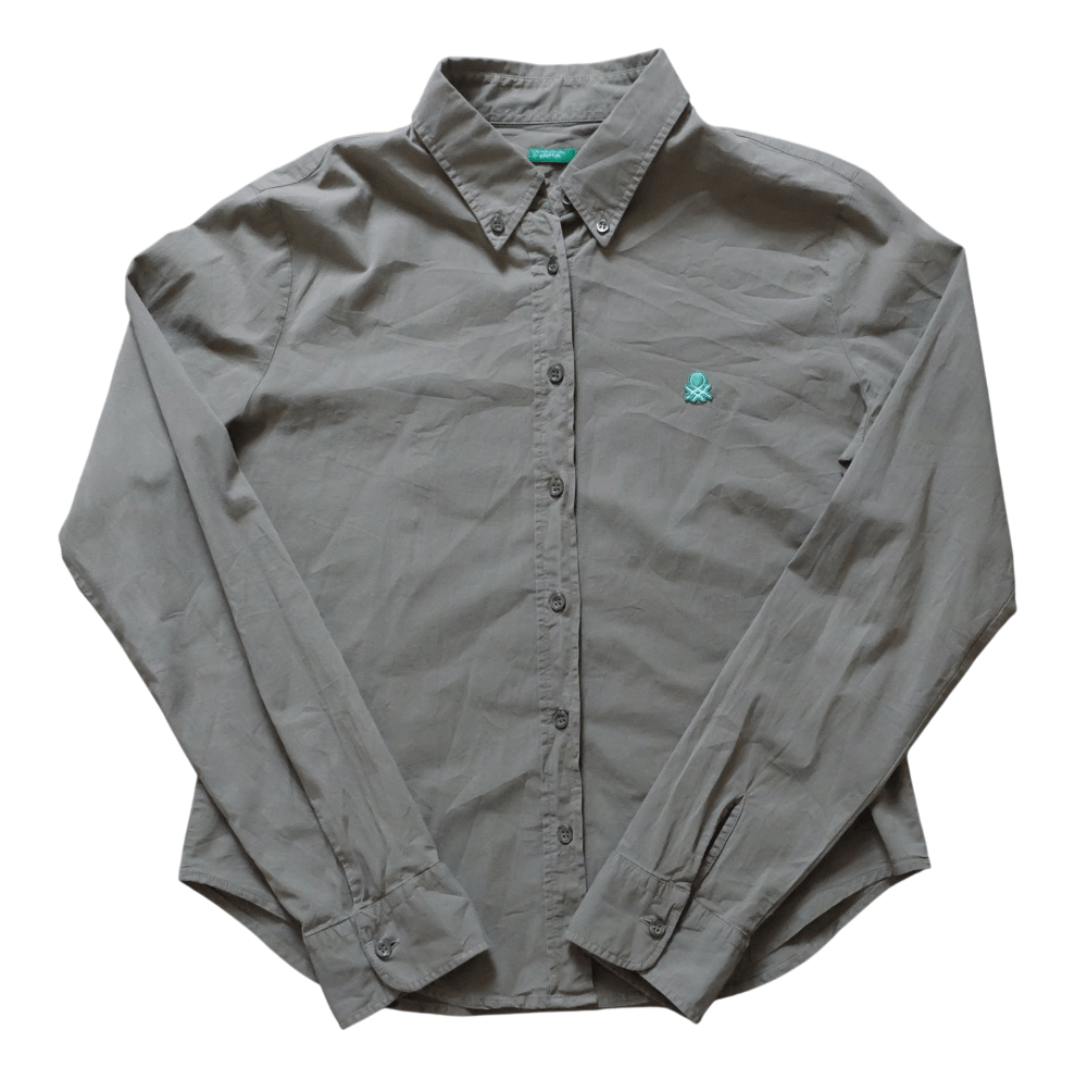 United Colors Of Benetton United Colors of Benetton Olive Green Shirt Size S / US 4 / IT 40 - 1 Thumbnail