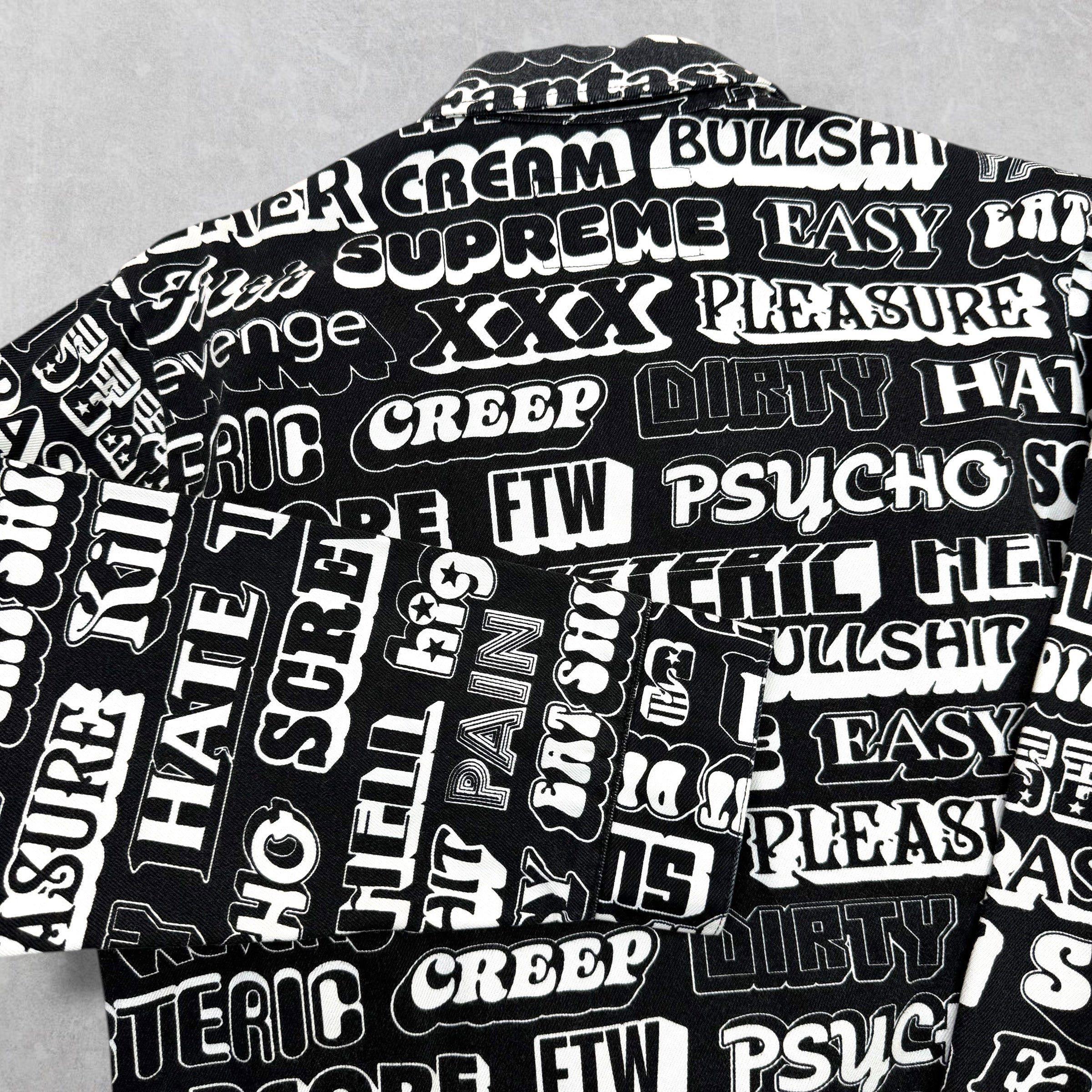 Supreme Supreme Hysteric Glamour Text Work Jacket Black S Size US S / EU 44-46 / 1 - 4 Thumbnail