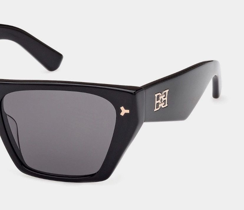 Bally Bally BY0109-H Geometric Sunglasses Black Gold NIB MP$300 Size ONE SIZE - 2 Thumbnail