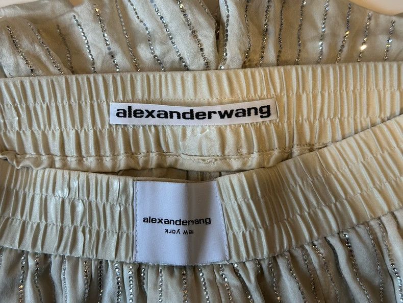 Alexander Wang Alexander Wang Rhinestone Silk Shorts- Size 24" / US 00 / IT 34 - 3 Thumbnail