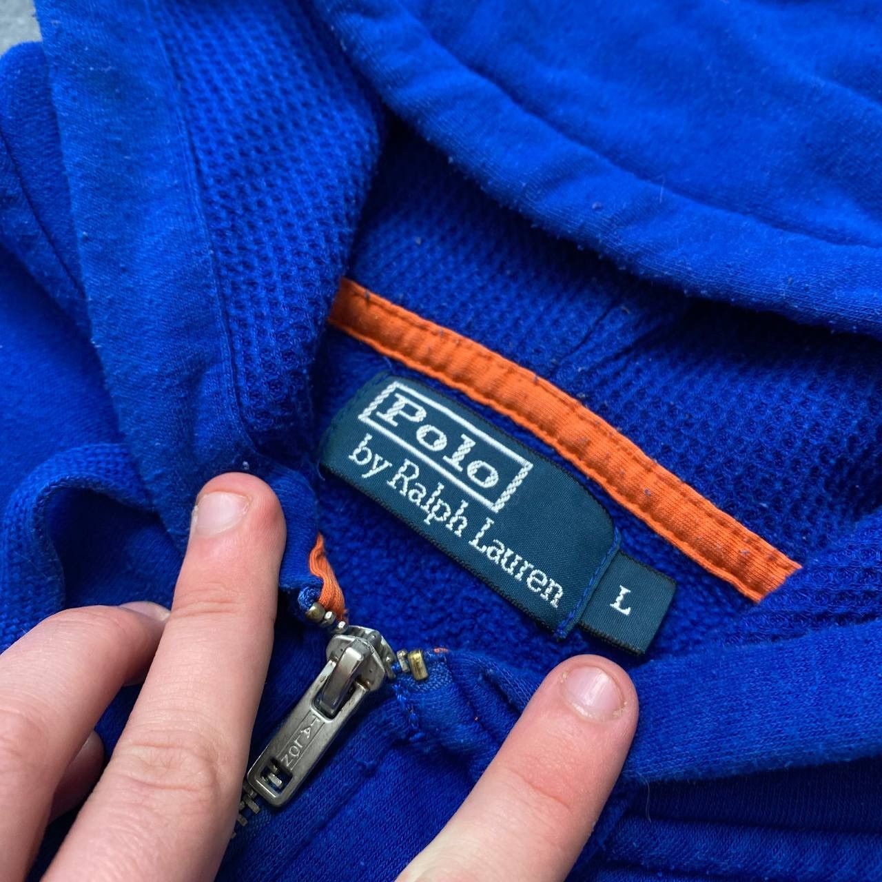 Polo Ralph Lauren × Streetwear × Vintage Vintage polo Ralph Lauren zip hoodie 90s Size US L / EU 52-54 / 3 - 4 Thumbnail