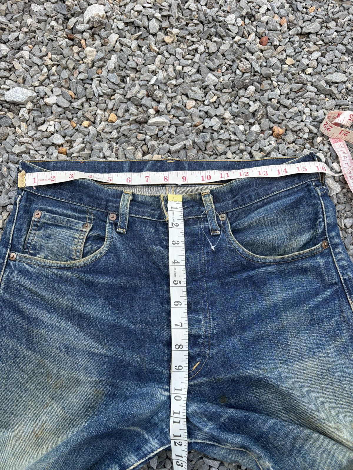 Kapital VINTAGE LEVIS 503B BIG E SELVEDGE RUSTY DISTRESSED DENIM Size US 32 / EU 48 - 18 Thumbnail