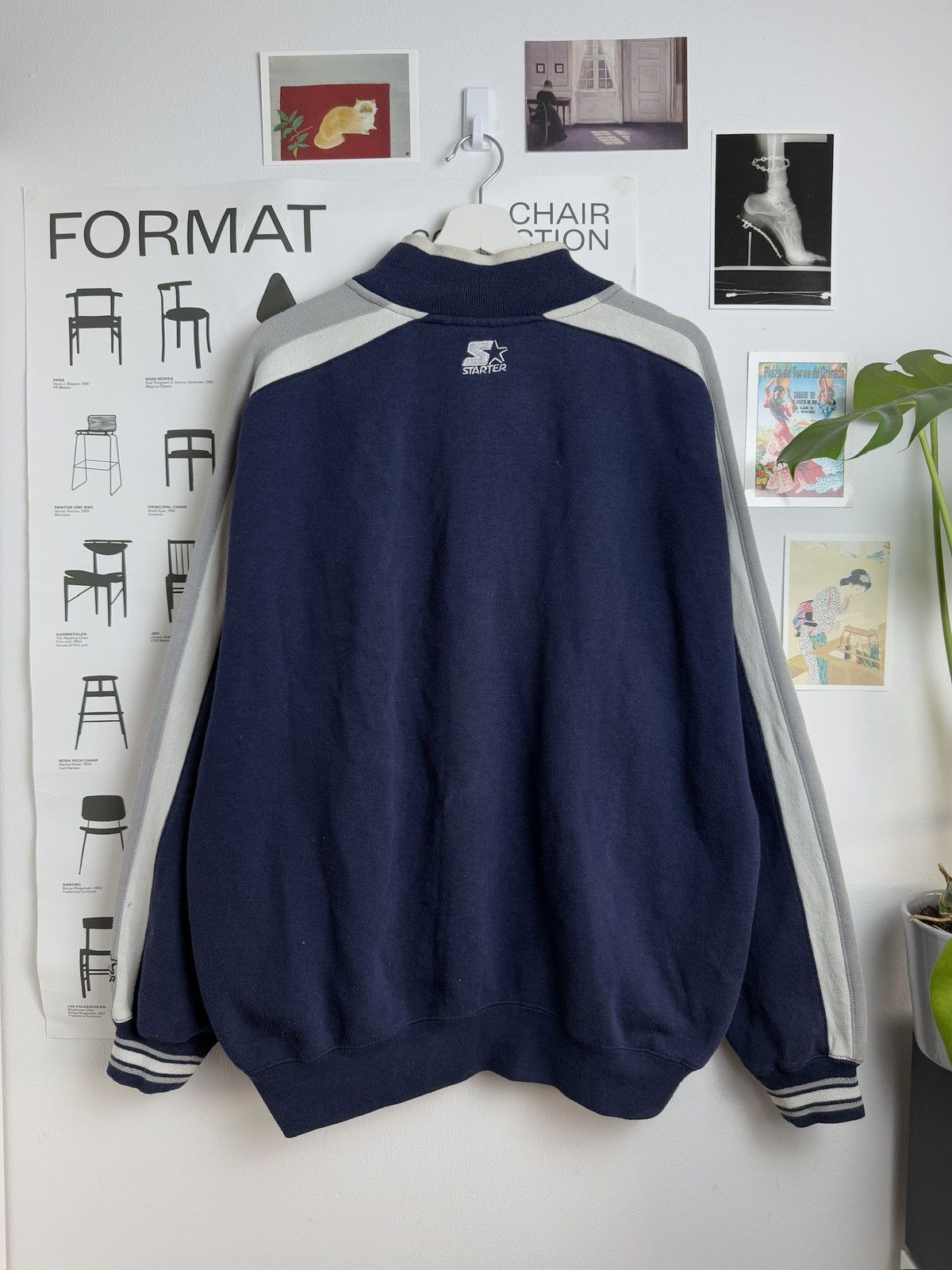 Starter × Vintage Vintage 90s Starter Georgetown Hoyas 1/4 zip sweatshirt XL Size US XL / EU 56 / 4 - 2 Thumbnail