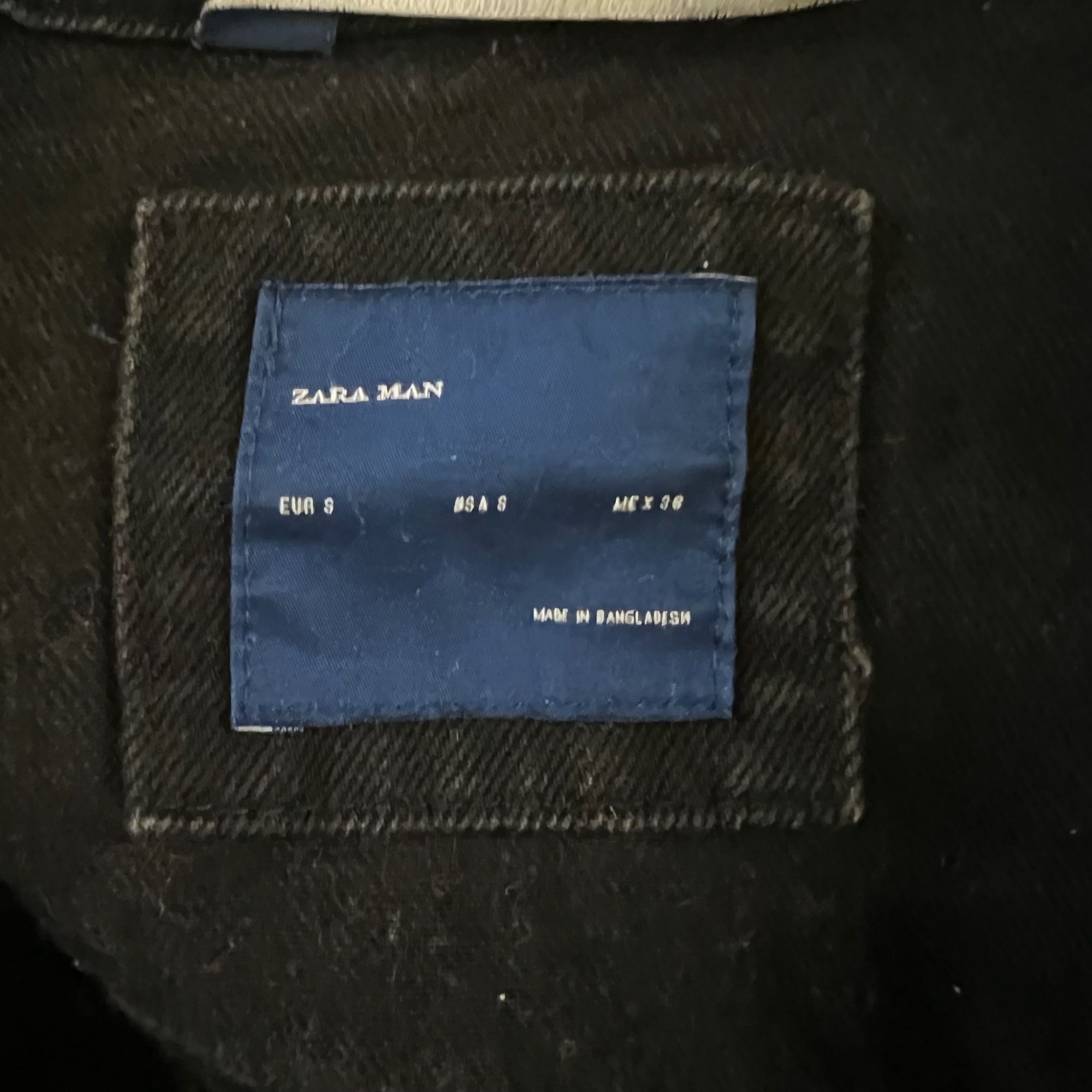 Zara Zara Man Black Distressed Denim Trucker Jacket Size S-M Size US S / EU 44-46 / 1 - 7 Thumbnail