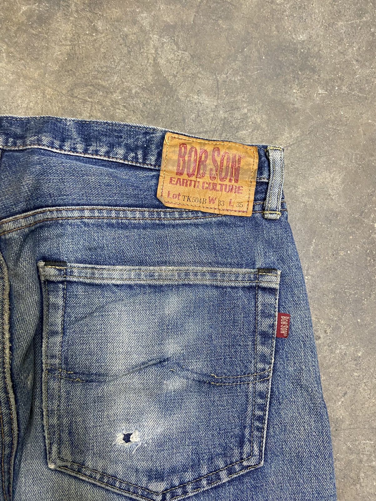 Beauty Beast 🔥 Vintage Bobson jeans distressed denim selvedge if 6 was 9 Size US 35 - 16 Thumbnail