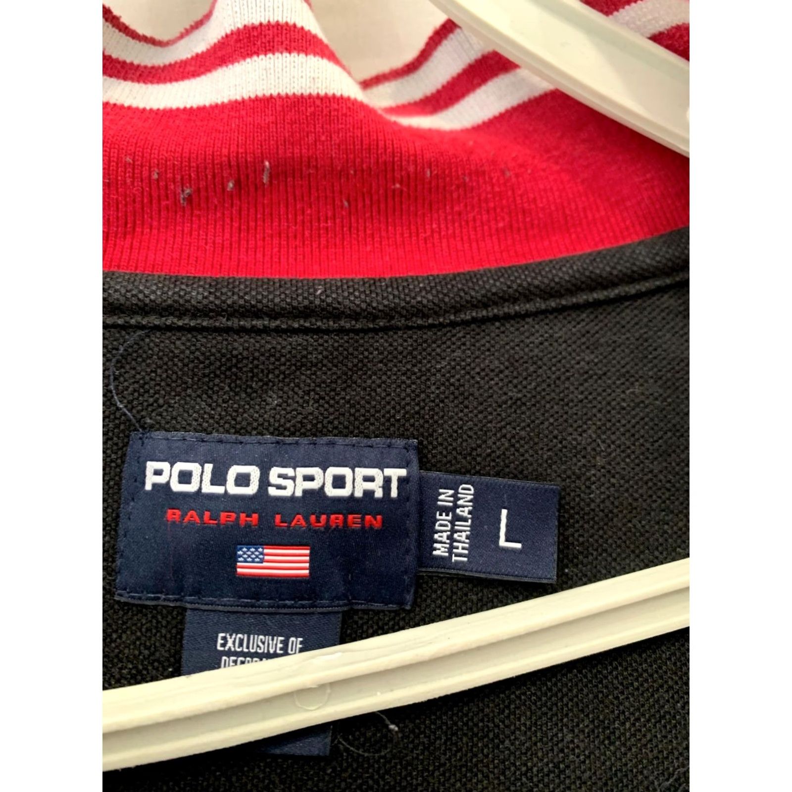 Ralph Lauren VINTAGE Polo Sport Ralph Lauren Wimbledon Quarter-Zip Pullover Men XL Red Black Shirt Size US XL / EU 56 / 4 - 3 Thumbnail