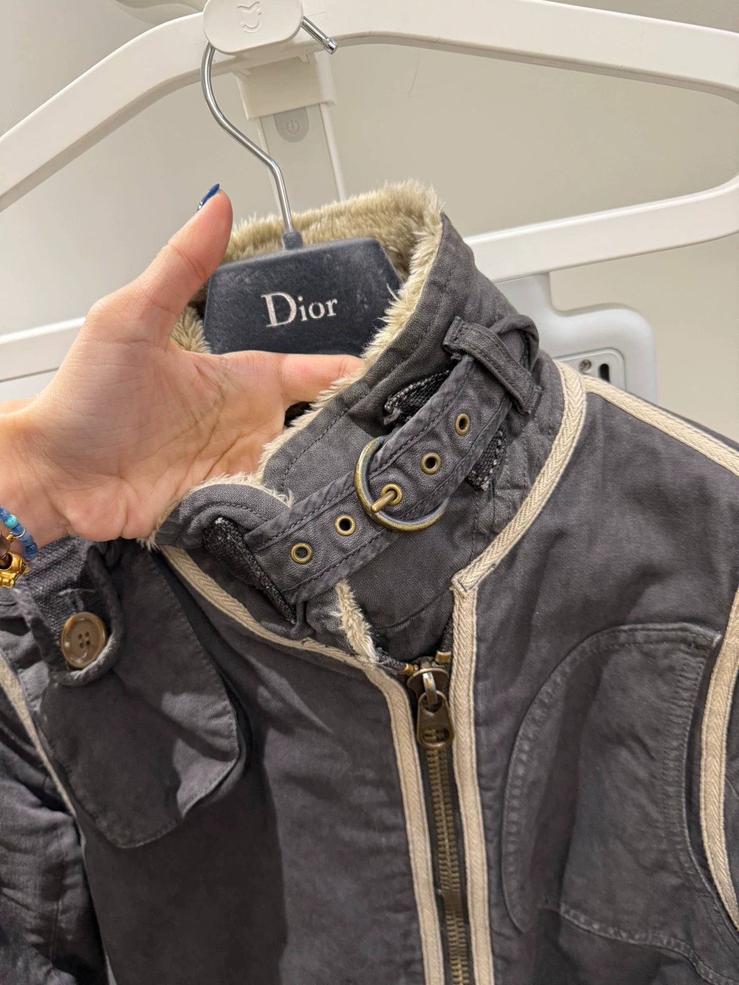 Share Spirit Homme Share spirit Vintage Gray Fleece Jacket 36 Warm Size XS / US 0-2 / IT 36-38 - 7 Thumbnail