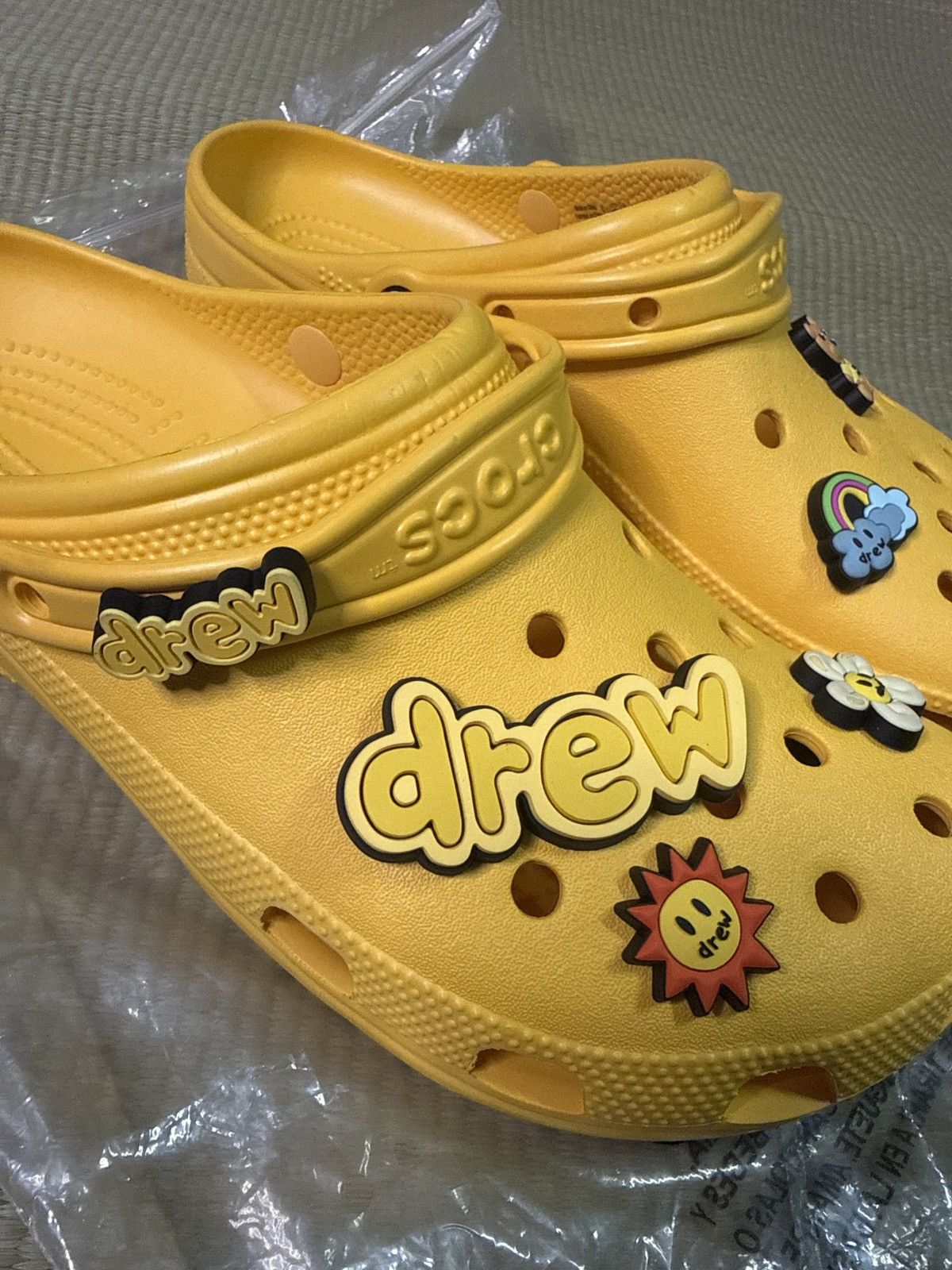 Drew House New Drew House Crocs 11 Yellow Missing Jibbitz Size US 11 / EU 44 - 2 Thumbnail