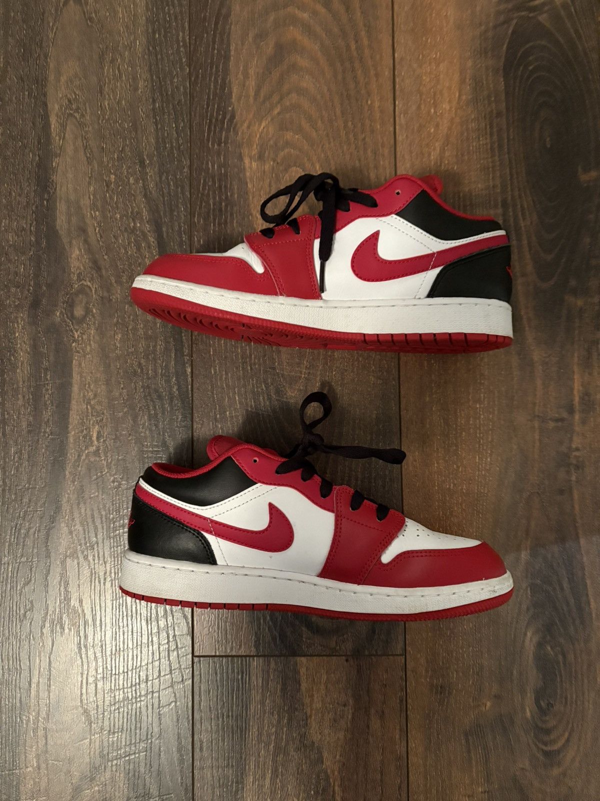 Jordan Brand × Nike Air Jordan 1 Low White/Gym Red-Black Size US 7 / EU 40 - 2 Thumbnail