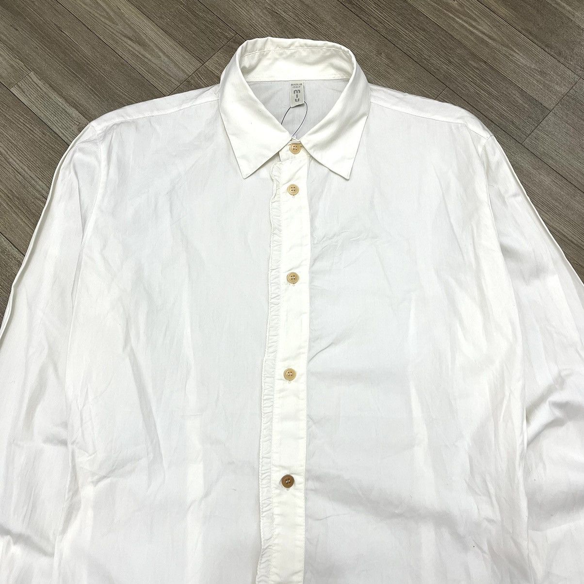 Prada 🇮🇹 Vintage Miu Miu White Button Up Shirt Size M / US 6-8 / IT 42-44 - 2 Thumbnail