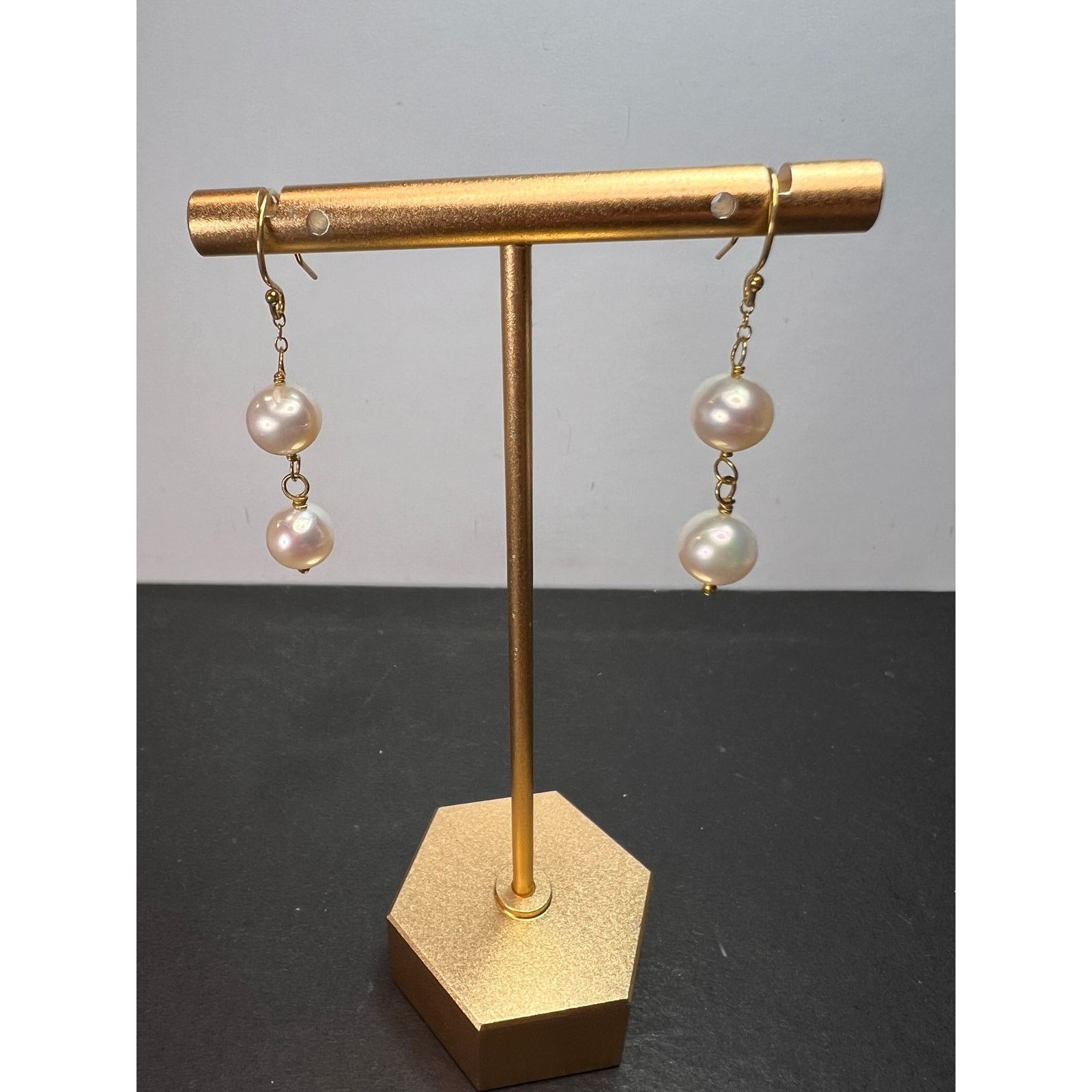 Other Cultured pearl dangle earrings in gold over sterling silver Size ONE SIZE - 11 Thumbnail