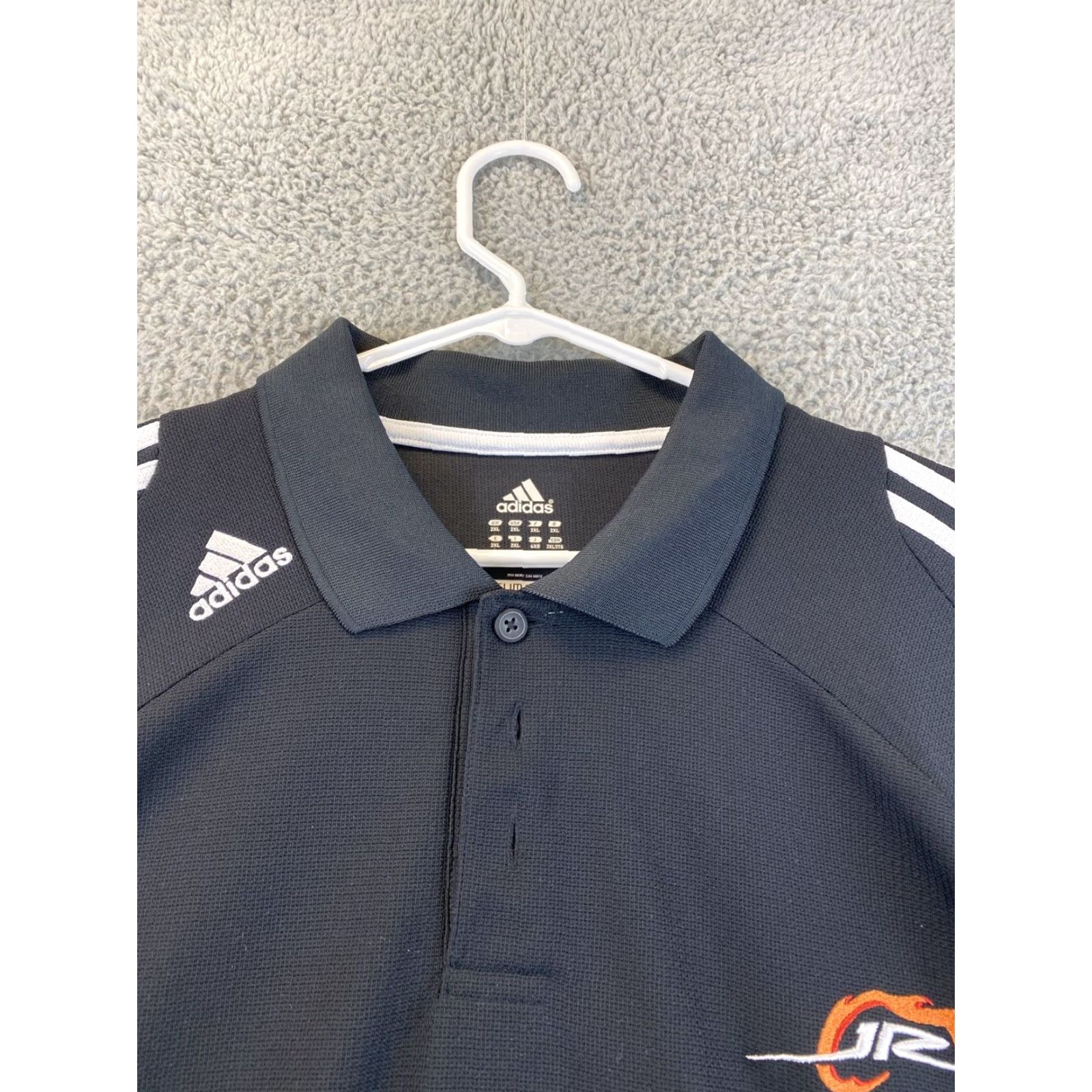 Adidas Adidas 2XL Mens Black Athletic Clima365 Short Sleeve Polo Shirt / 60-6 Size US XXL / EU 58 / 5 - 3 Thumbnail