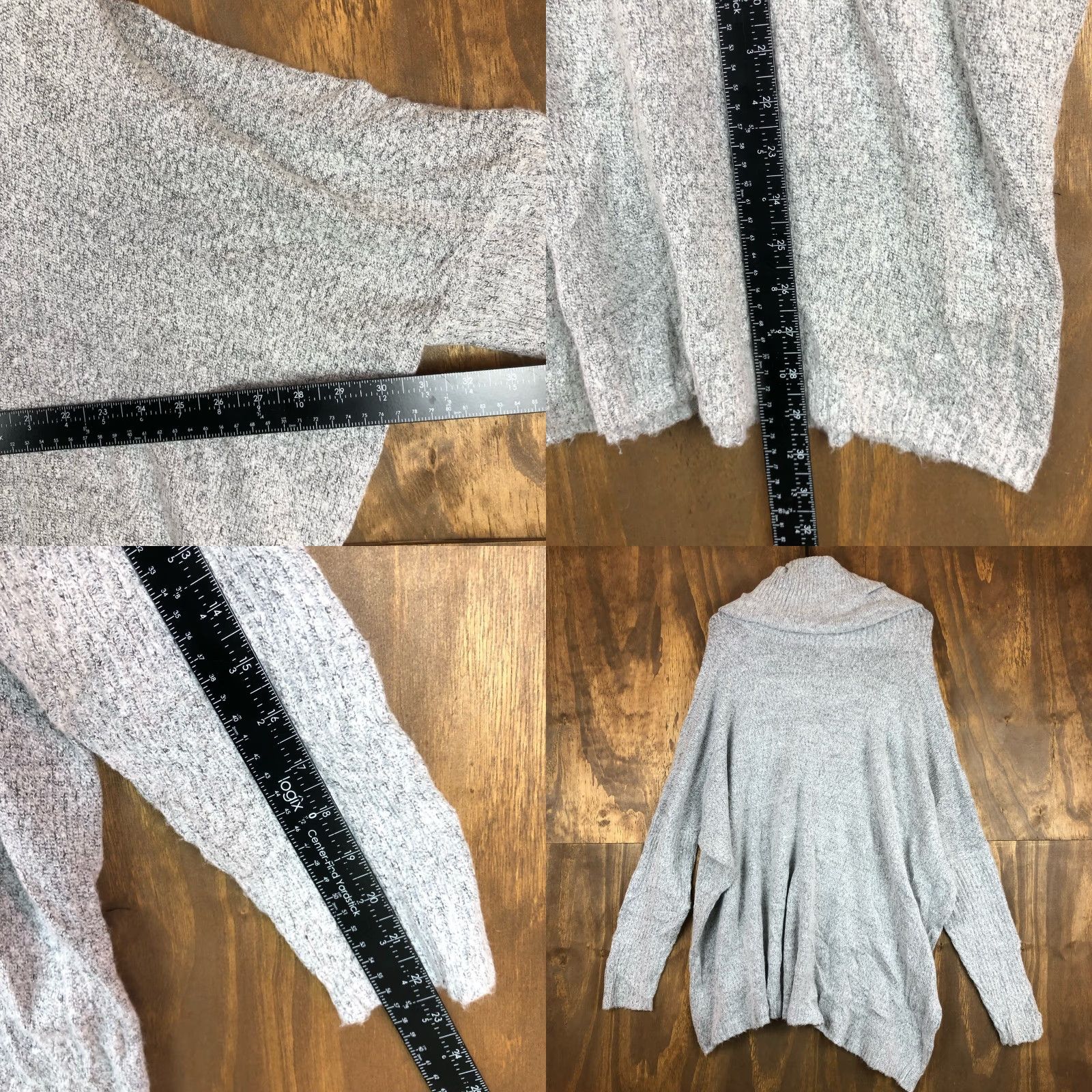 Vintage Dreamers By Debut Sweater Womens Tunic Gray Cowl Neck Oversized Long Sleeve M Knit Shirt/Casual Womens Size M / US 6-8 / IT 42-44 - 8 Thumbnail