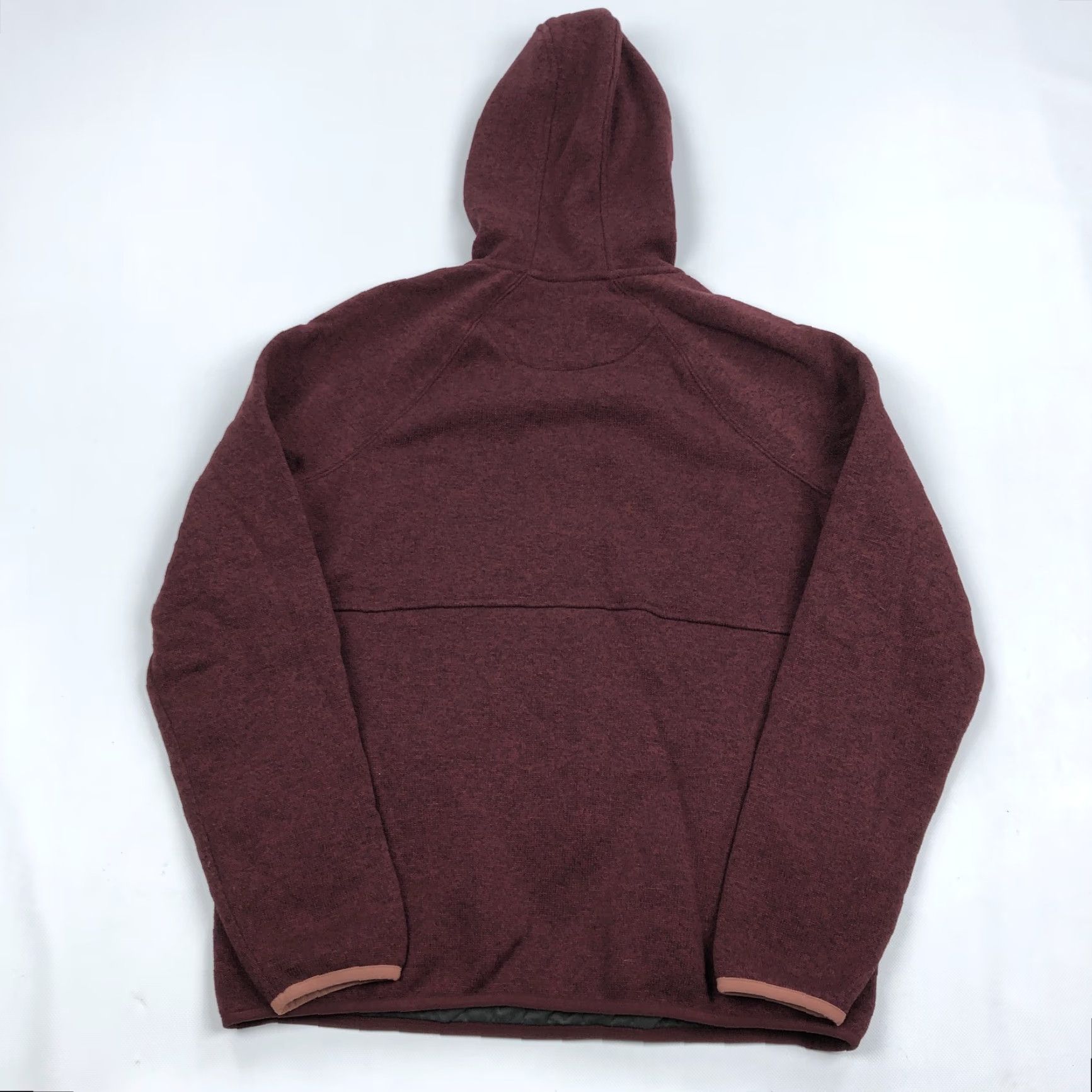 Vintage L.L.Bean Women's M Regular Maroon Peach Snap Button Hooded Pullover Fleece Hoodi Hoodie Pullover Sweatshirt Outdoor Activewear Casual Size M / US 6-8 / IT 42-44 - 6 Thumbnail