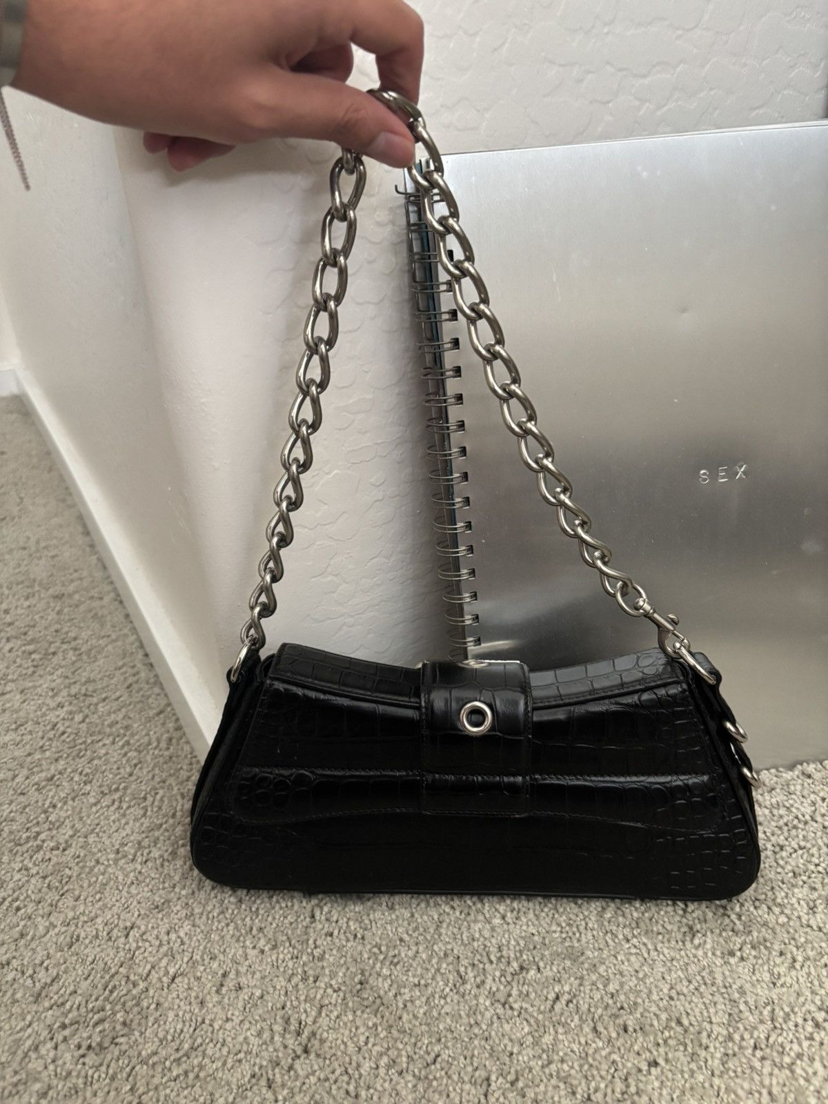 Balenciaga Balenciaga Small Embossed Lindsay Shoulder Bag Size ONE SIZE - 2 Thumbnail