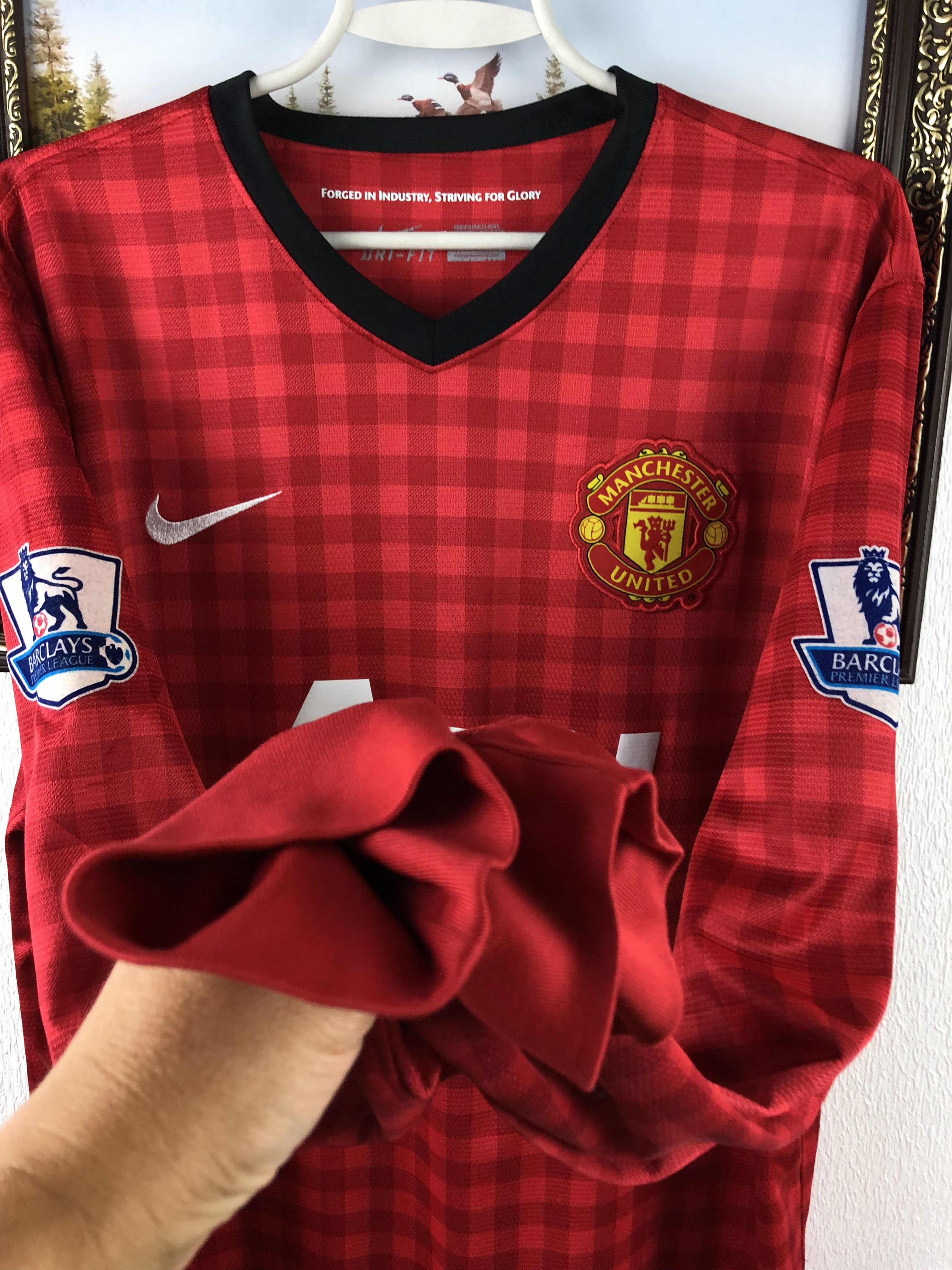 Nike Manchester United shirt 2012 Soccer #20 v. Persie Jersey Size US XL / EU 56 / 4 - 12 Thumbnail