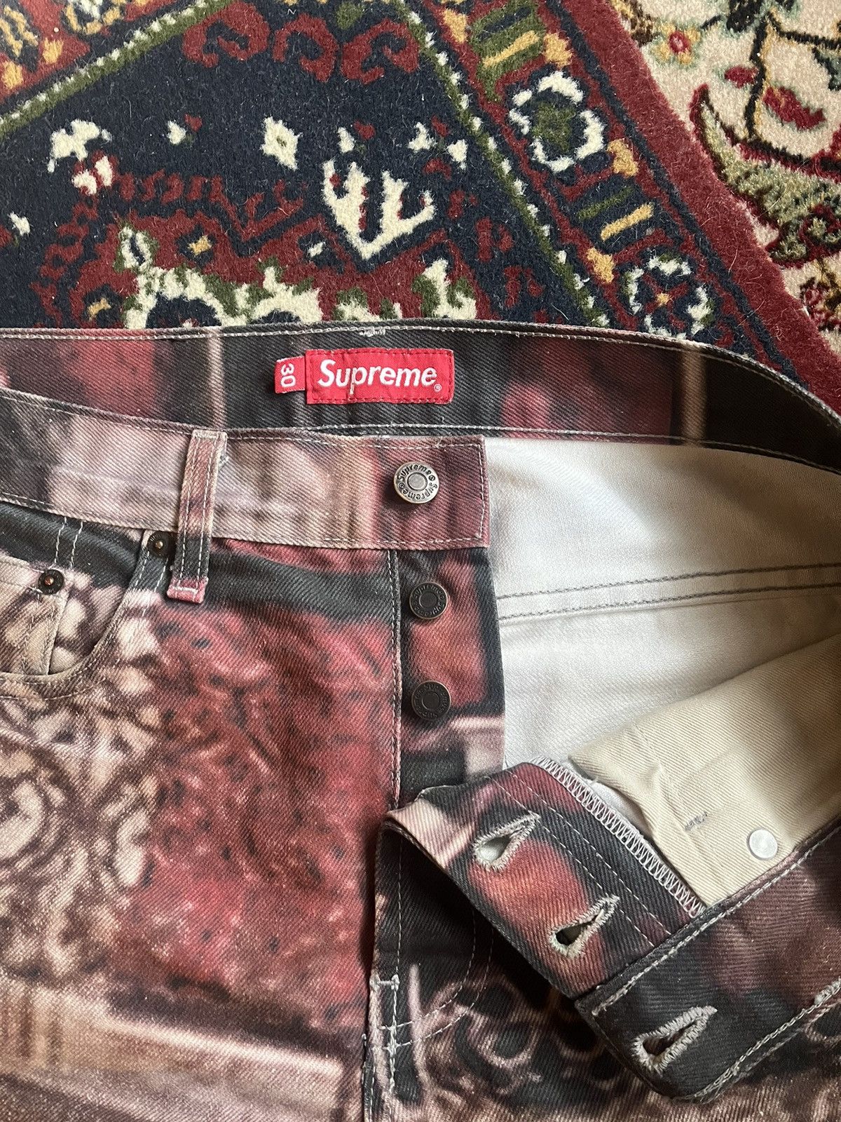 Supreme SUPREME FW17 ”The World Is Yours” Jeans Size US 30 / EU 46 - 5 Thumbnail