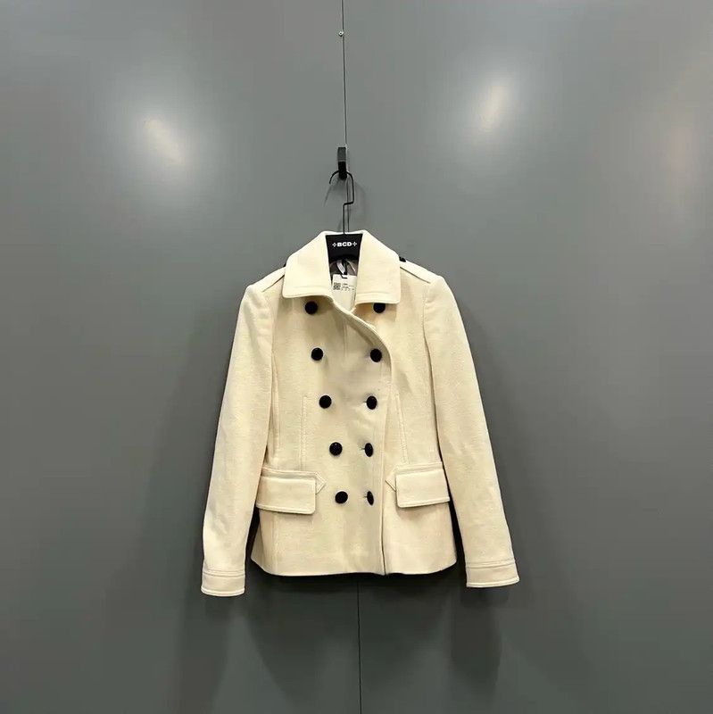 Burberry Burberry Women's Cream Cotton Jacket for Spring Size ONE SIZE - 1 Thumbnail