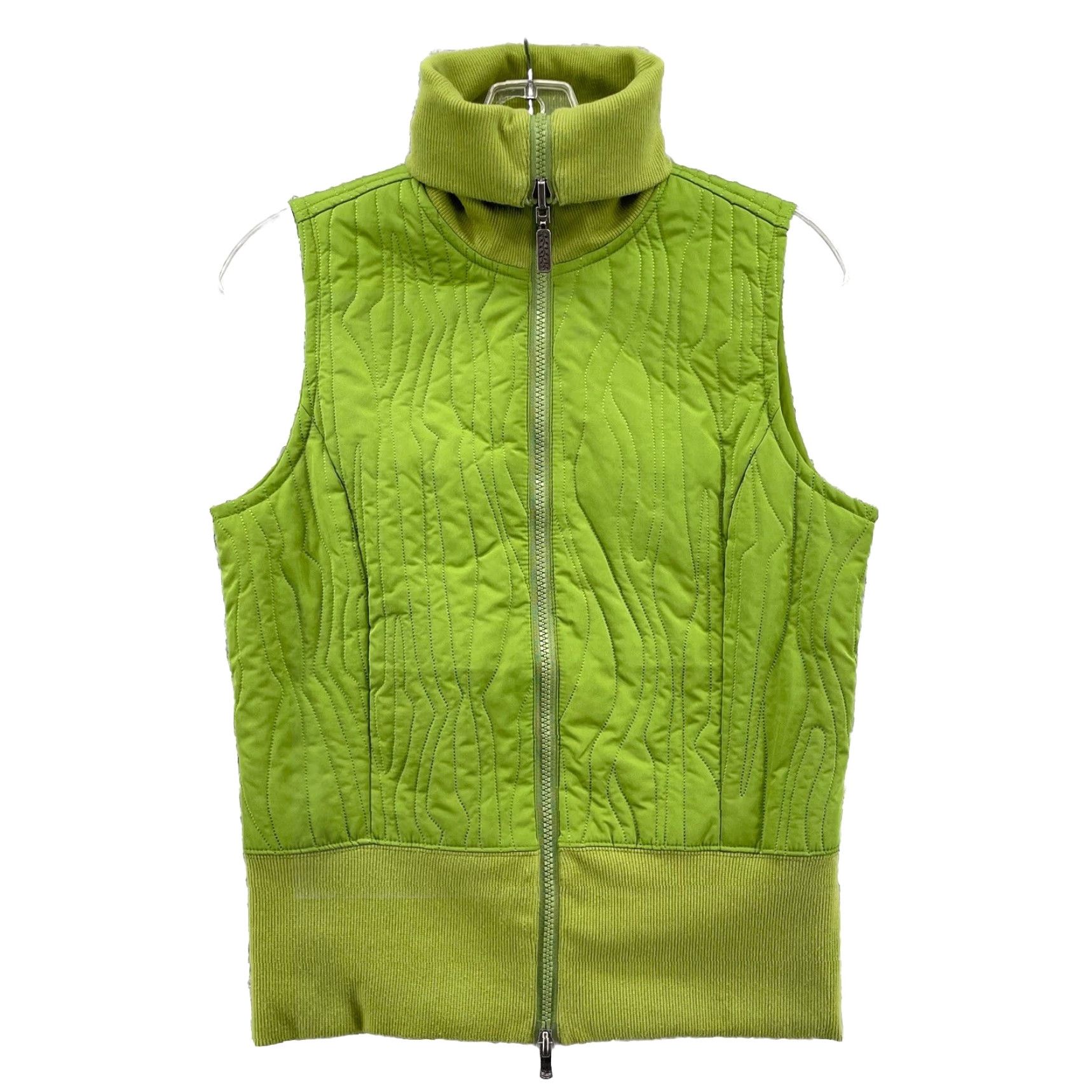 Vintage Columbia Reversible Vest Womens Small Green Quilted Turtle Neck Coastal Boho Jacket Vest Size S / US 4 / IT 40 - 2 Thumbnail