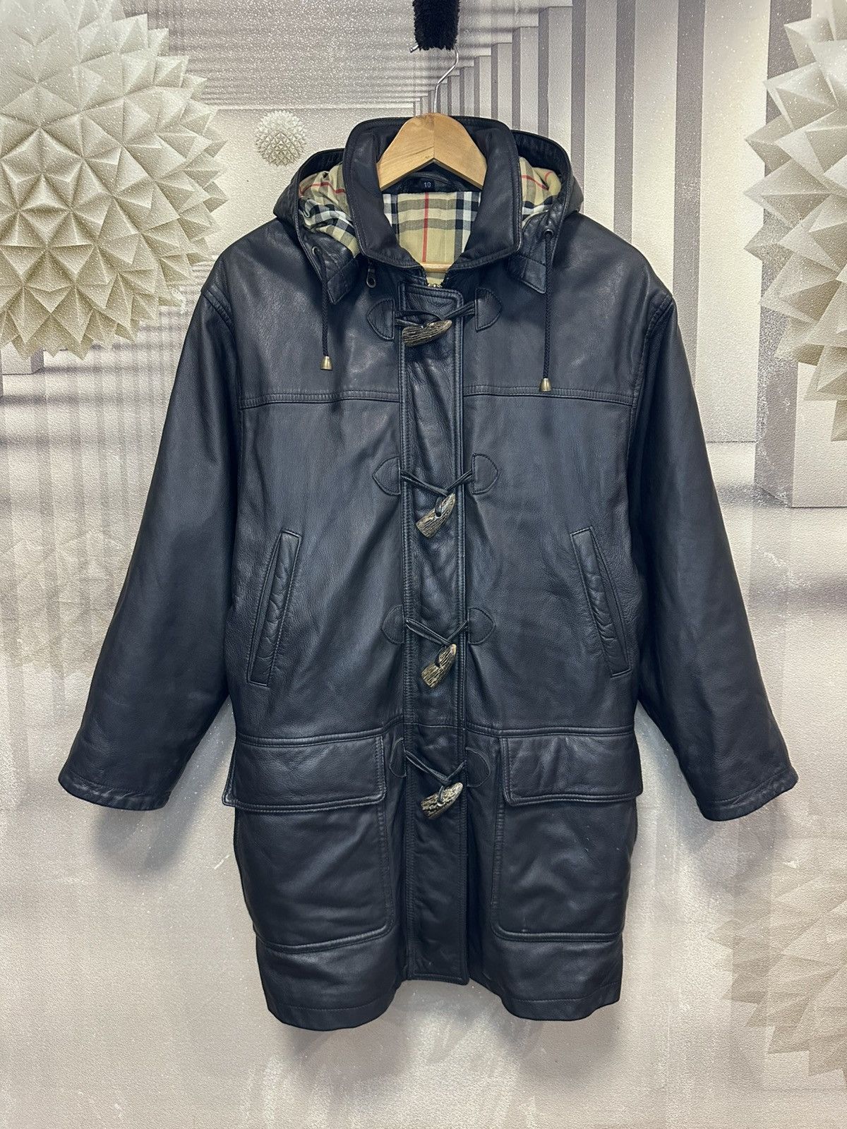 Burberry 🔥RARE🔥 Vintage Burberry London Leather Jacket Size US M / EU 48-50 / 2 - 2 Thumbnail