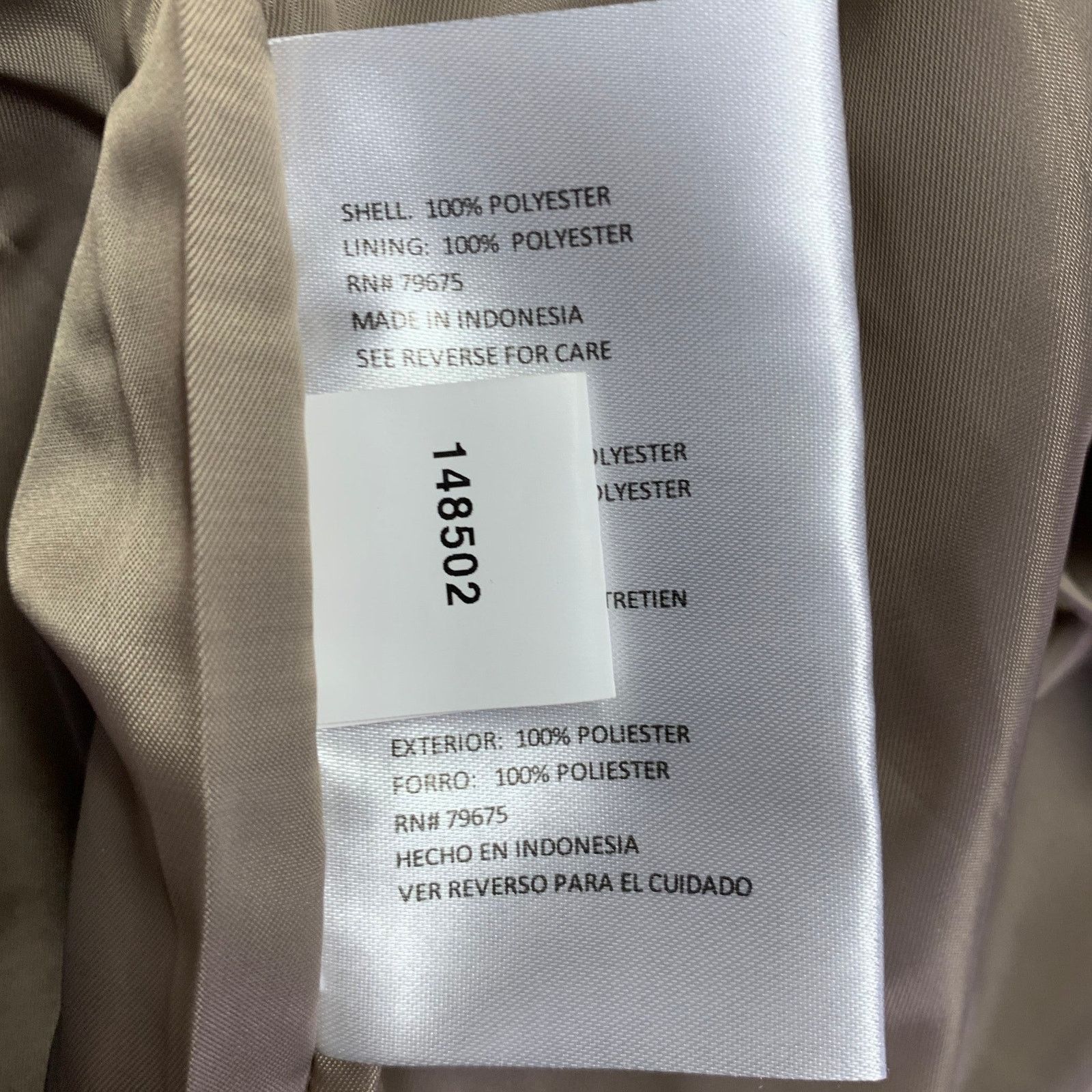 Michael Kors MICHAEL by MICHAEL KORS Size L Beige Polyester Hooded Jacket Size L / US 10 / IT 46 - 6 Thumbnail