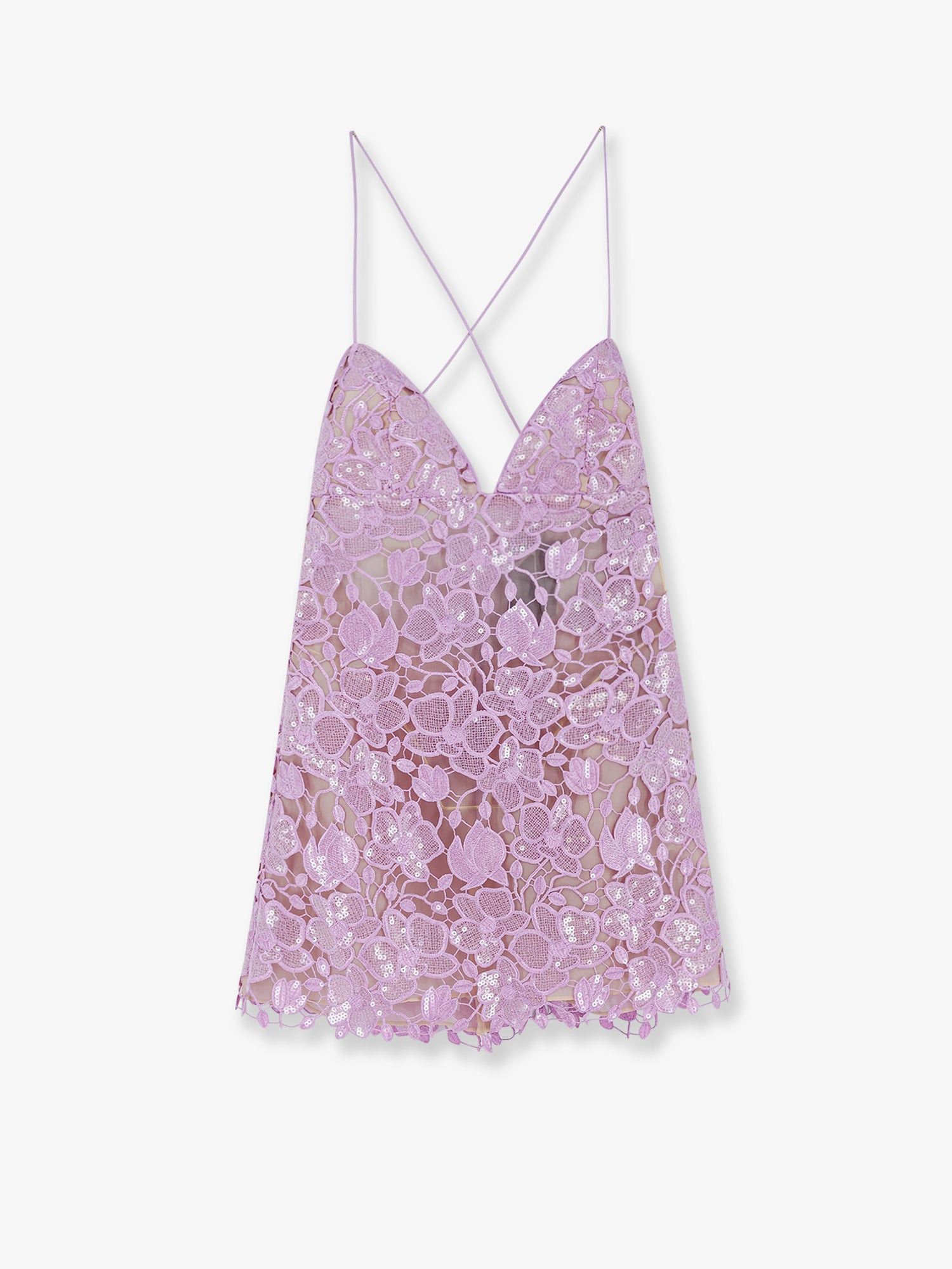 Retrofete Kamala Short Dress With All-Over Sequin Detail Size L / US 10 / IT 46 - 1 Thumbnail