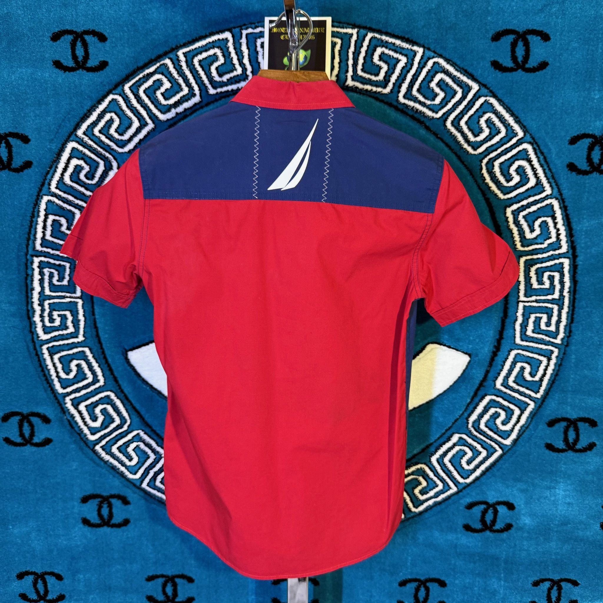 Nautica COLORBLOCK PANELLED S/S BUTTON UP Size US XXS / EU 40 - 2 Thumbnail
