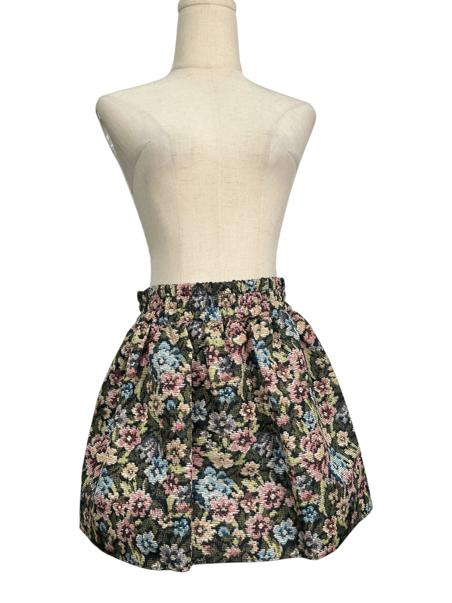 Red Valentino Multi Color Overall Floral Printed Skirt
