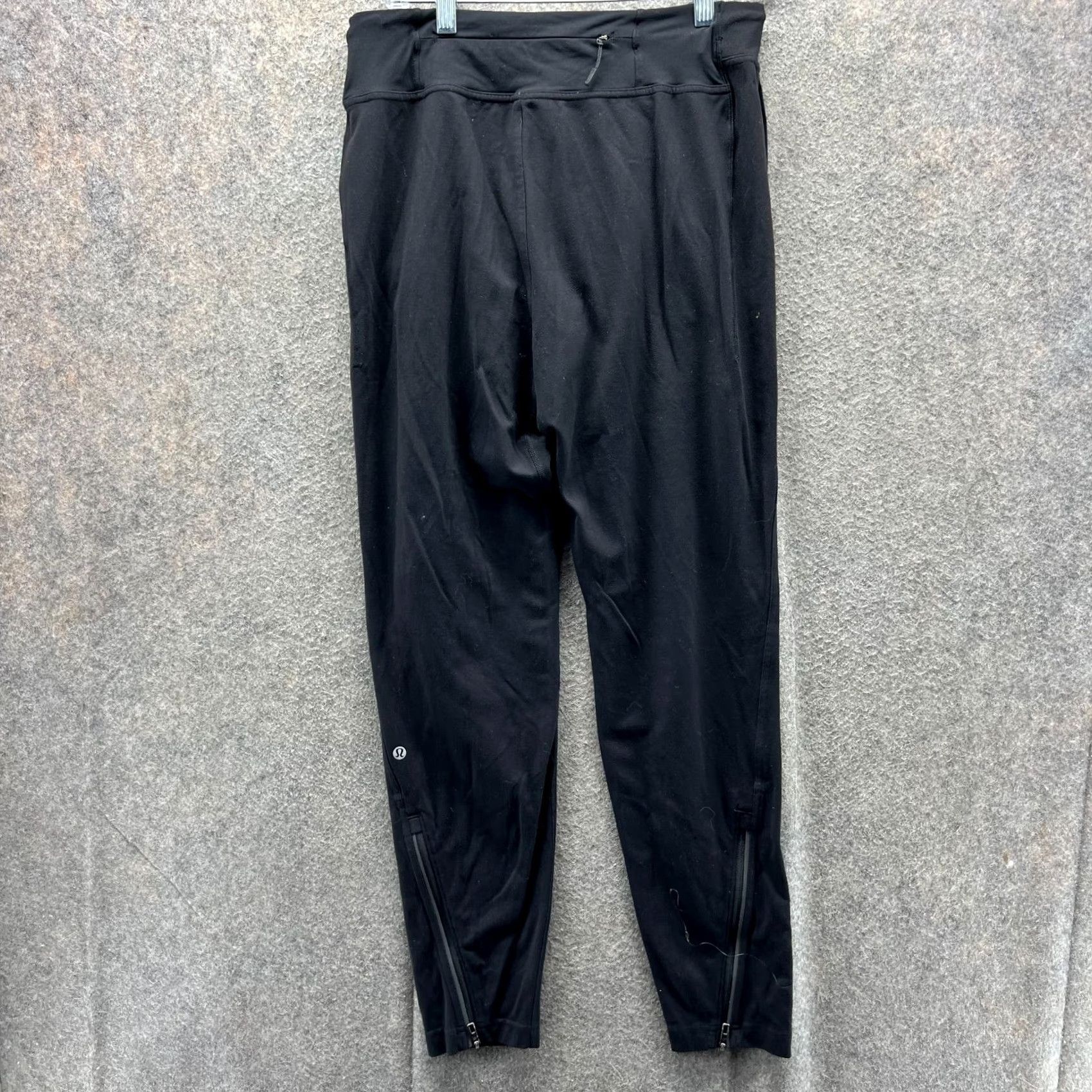 Lululemon Lululemon Pants Womens Medium Black Stretch Tapered Jogger Drawstring Ankle Zip Pockets Size 32" / US 10 / IT 46 - 2 Thumbnail
